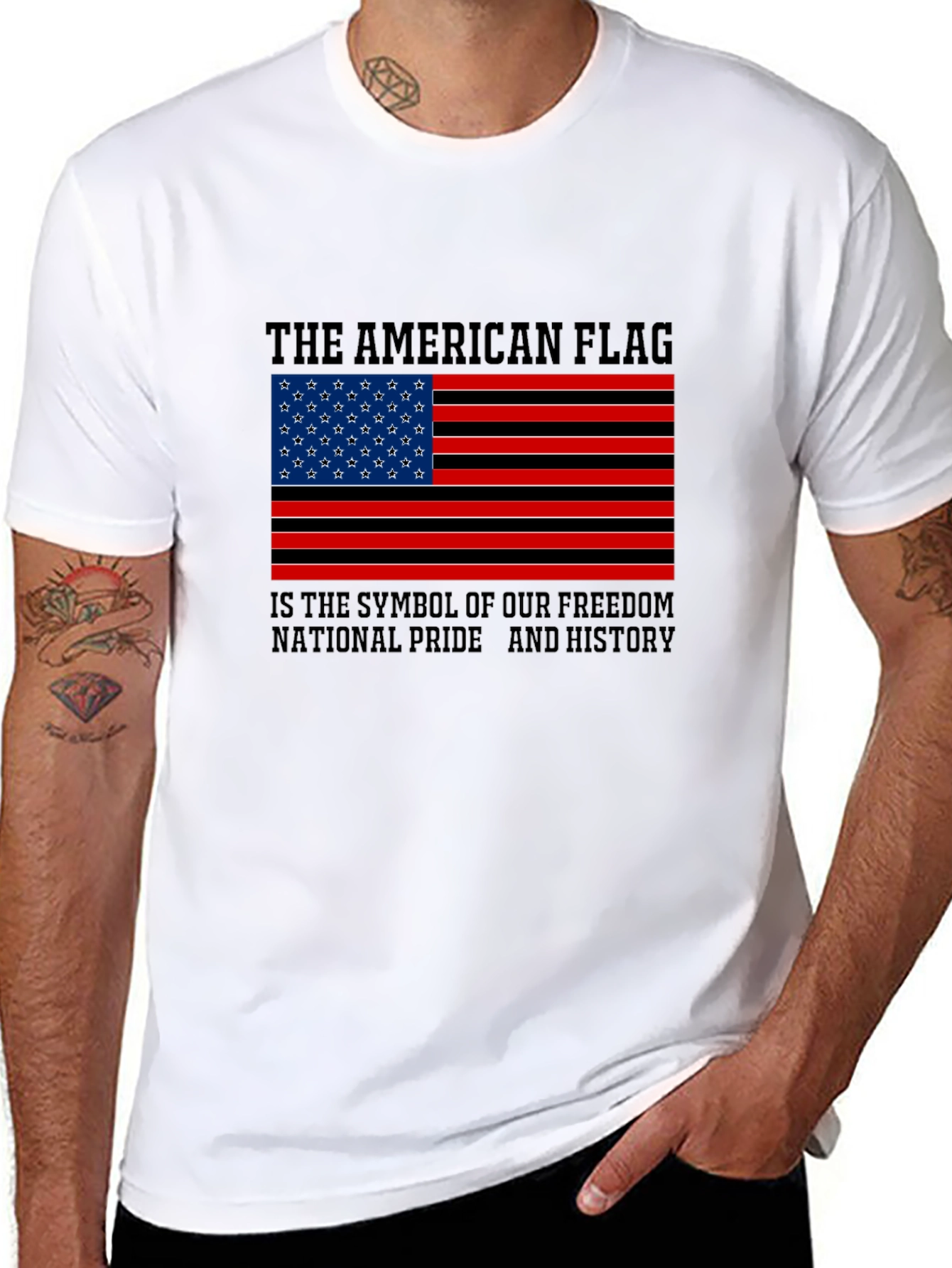 American Flag T-Shirt - Freedom & Pride