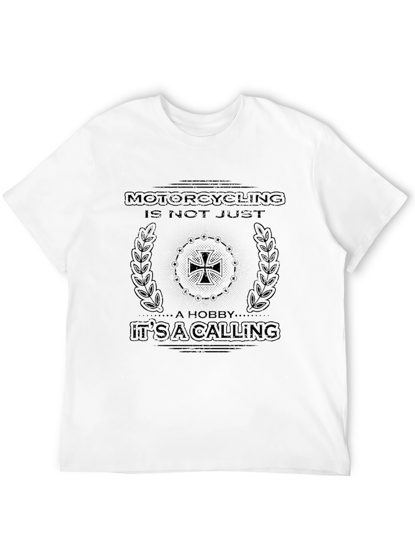 Motorcycling Calling Graphic Tee - Black