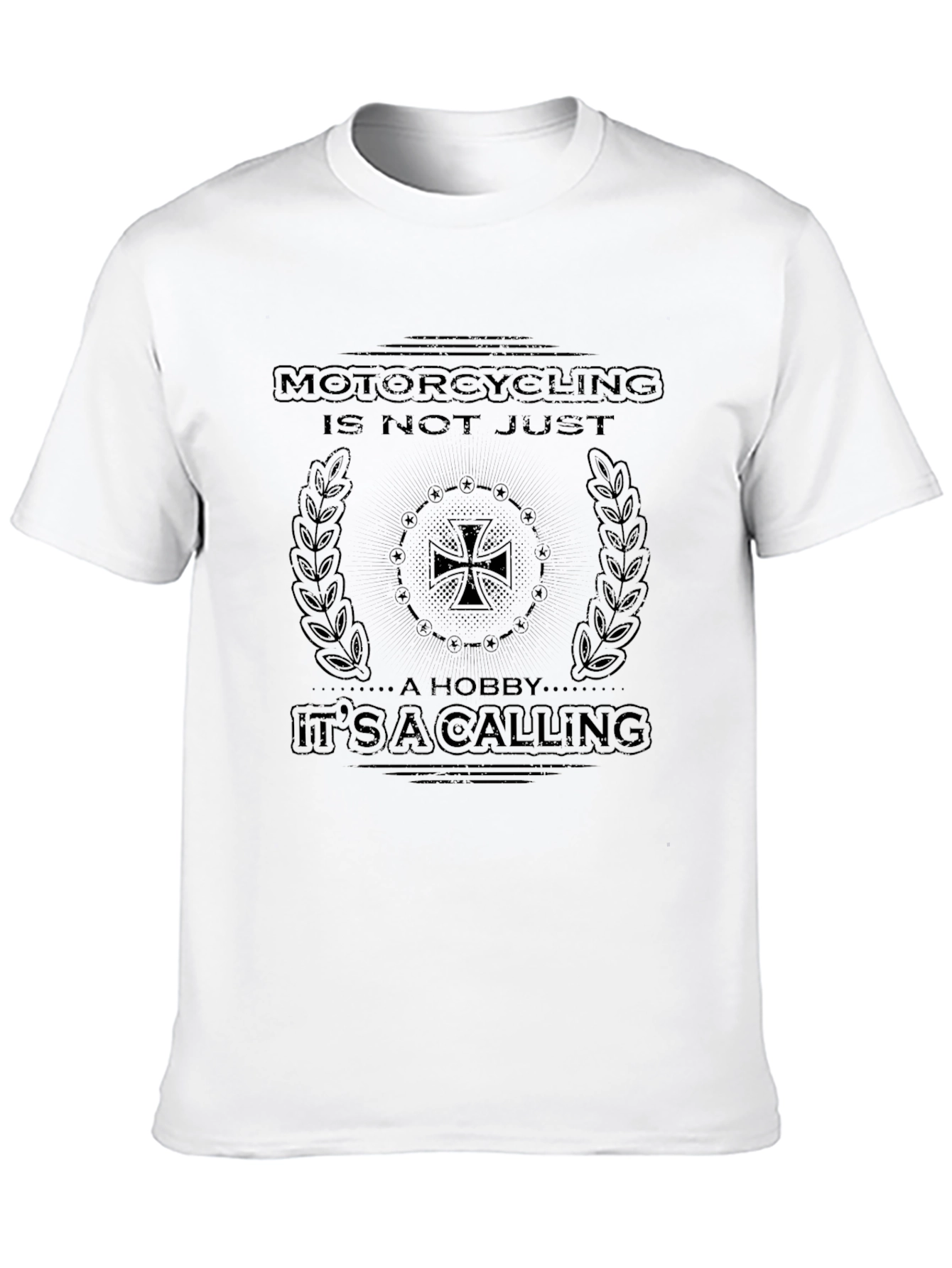Motorcycling Calling Graphic Tee - Black