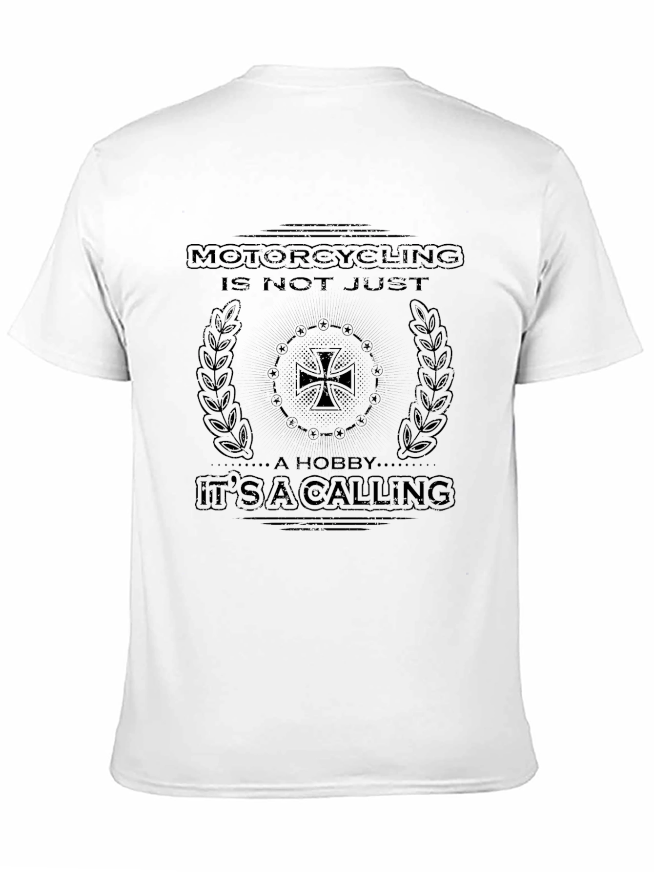 Motorcycling Calling Graphic Tee - Black