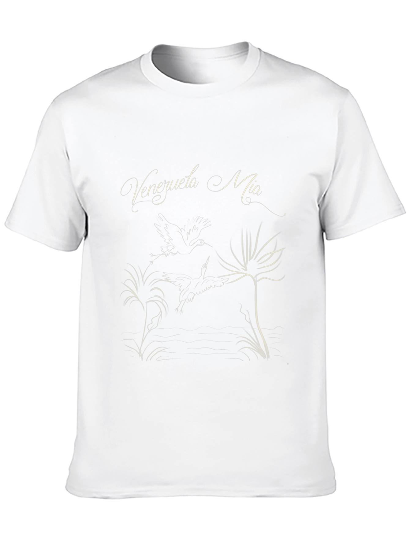 Venezuela Mia Graphic Tee - Black Cotton T-Shirt