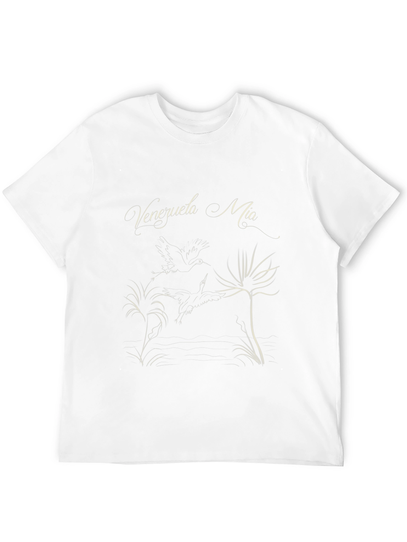 Venezuela Mia Graphic Tee - Black Cotton T-Shirt