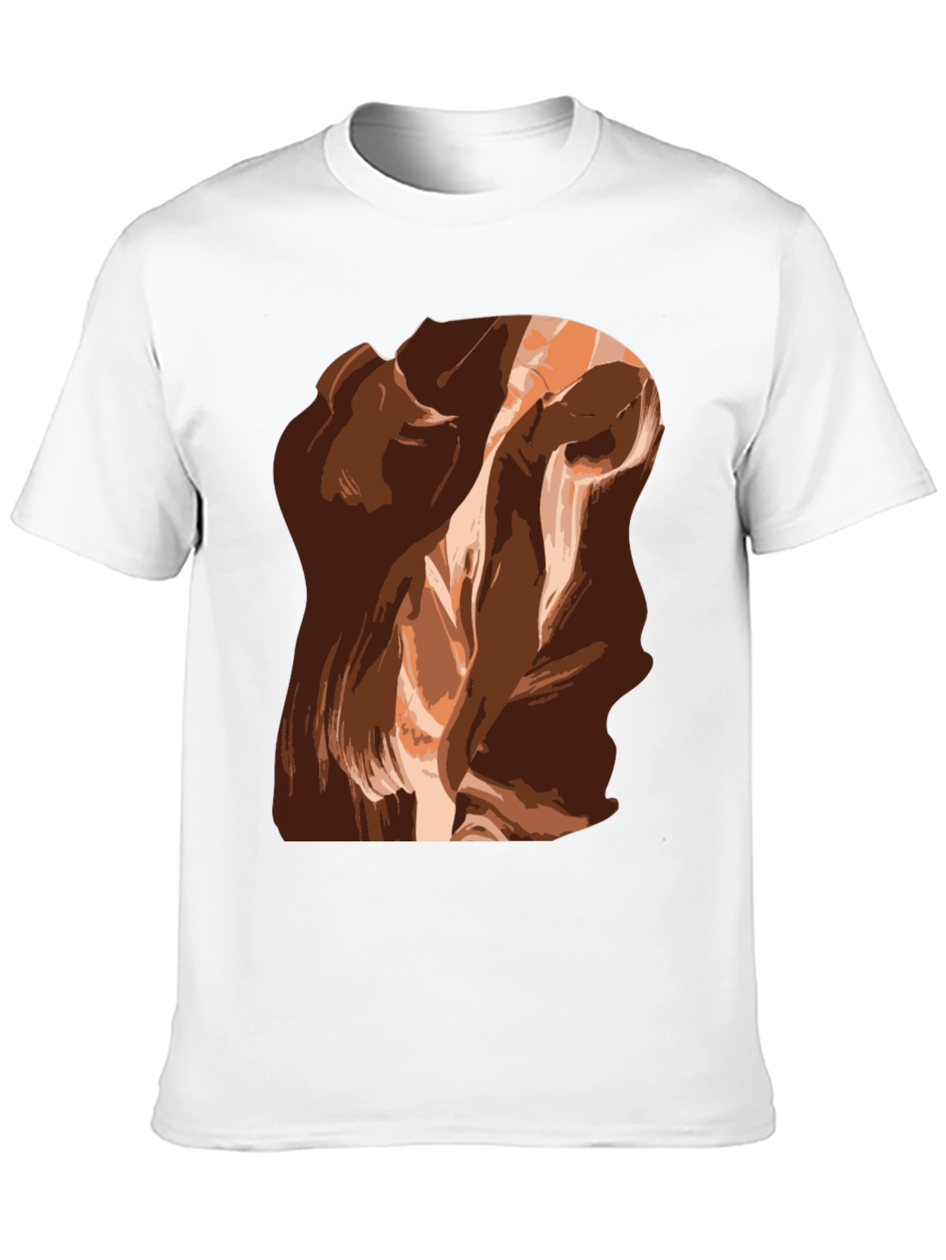Abstract Canyon Black T-Shirt