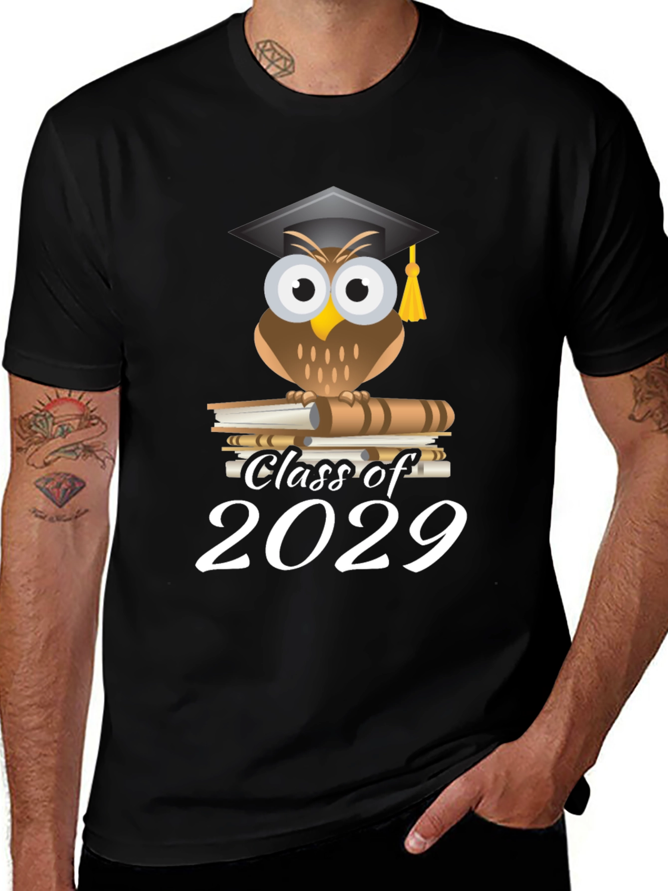 Class of 2029 Owl Graduation T-Shirt