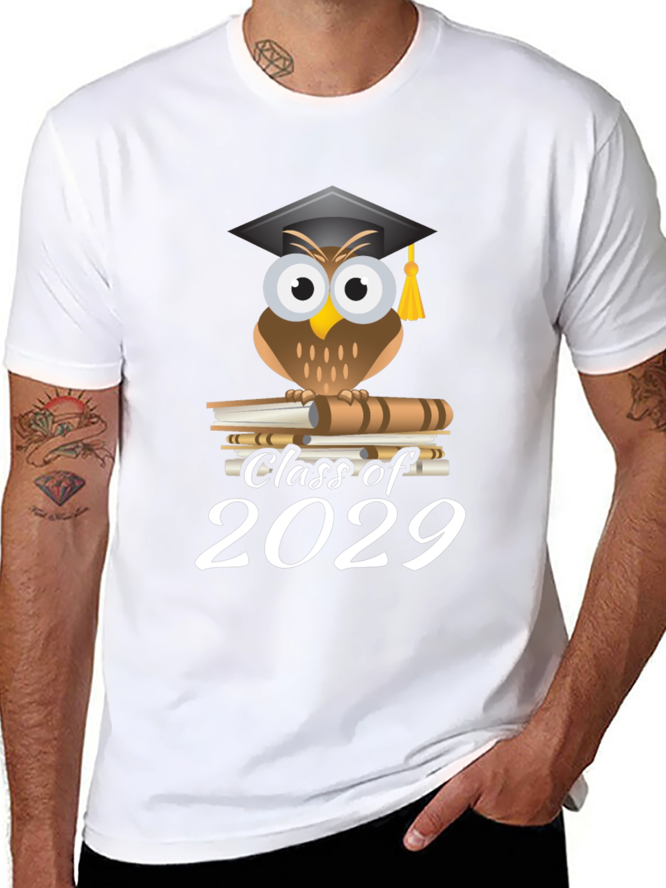 Class of 2029 Owl Graduation T-Shirt