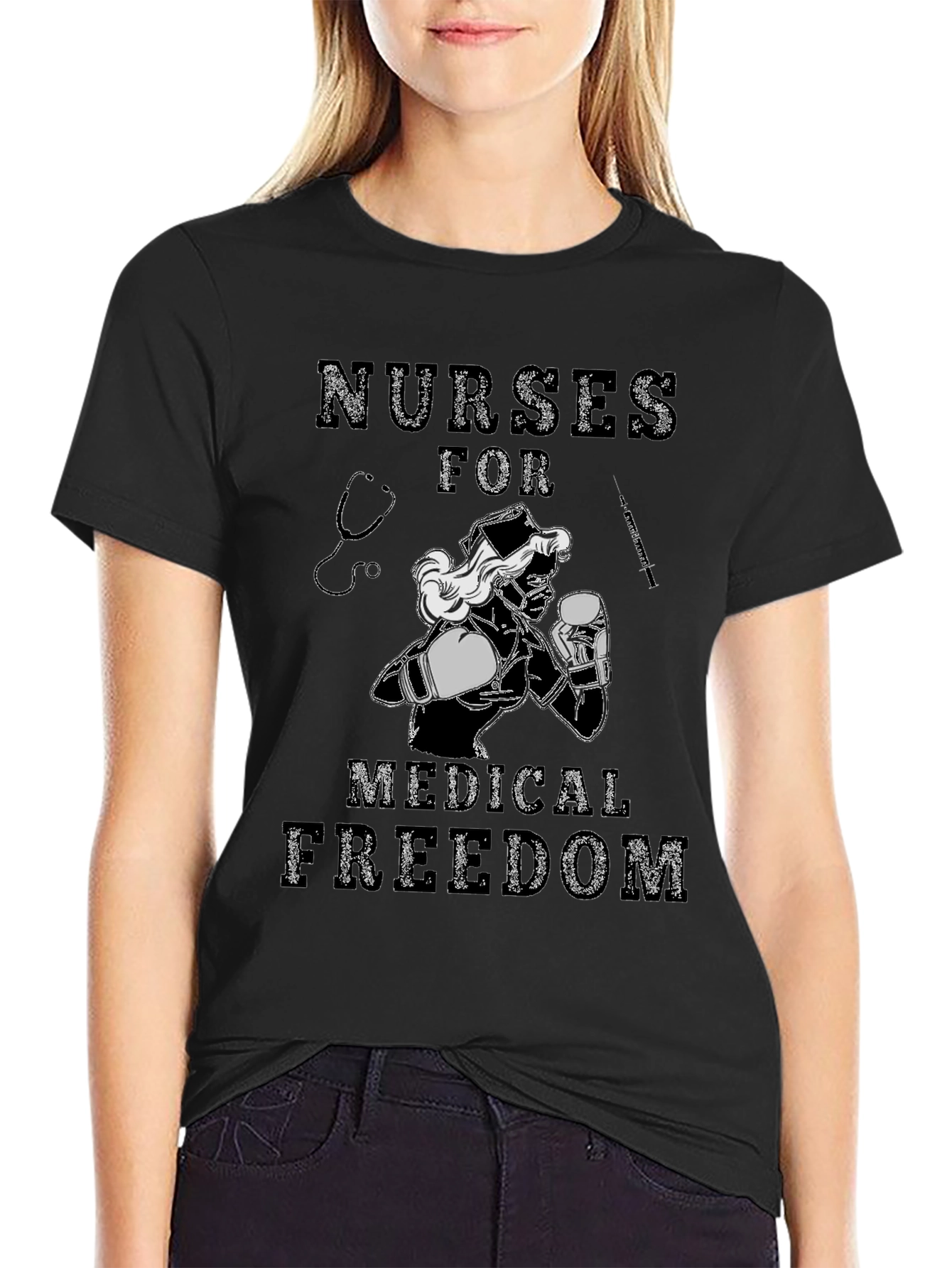 Nurses for Medical Freedom Graphic T-Shirt