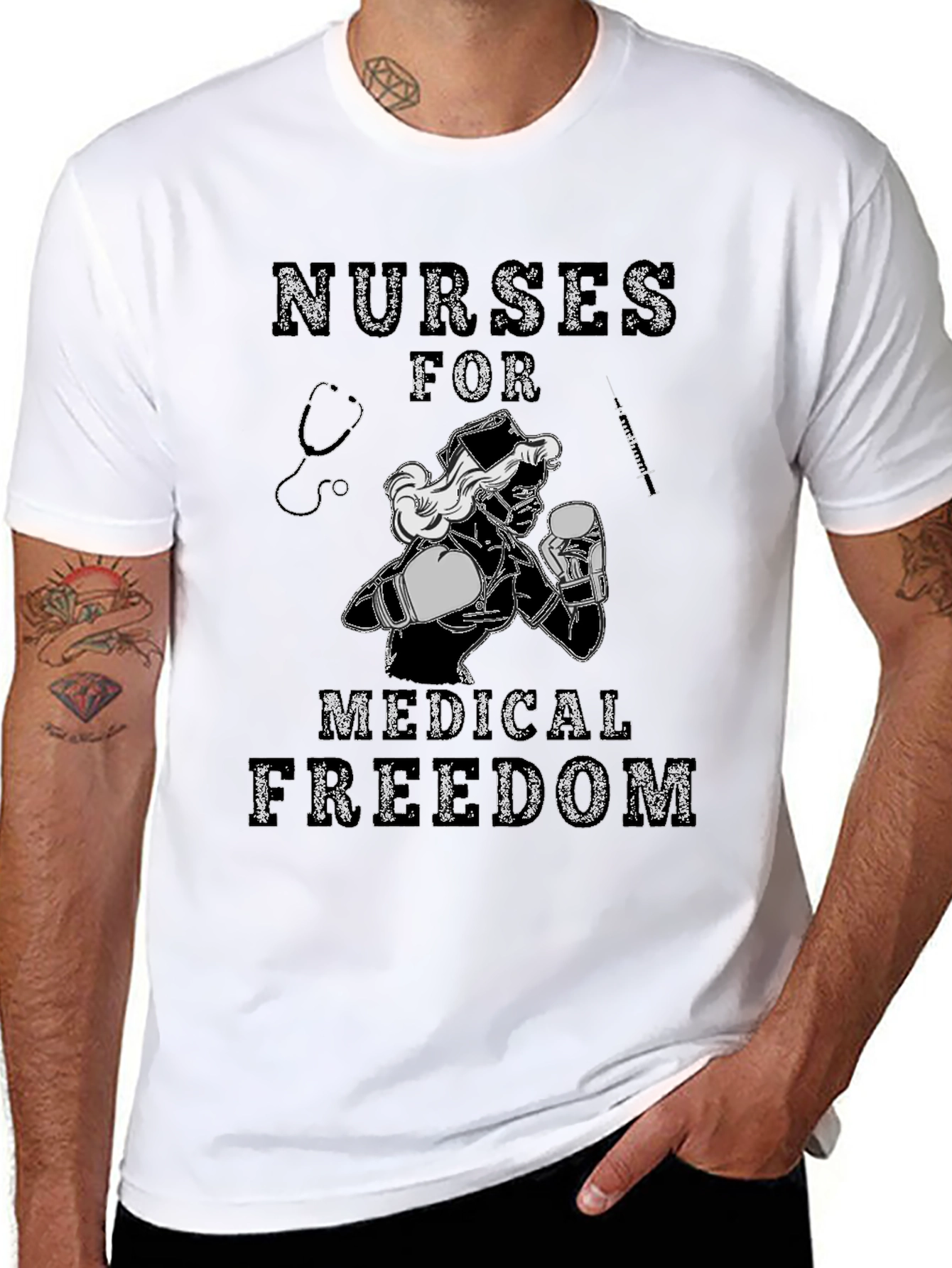 Nurses for Medical Freedom Graphic T-Shirt