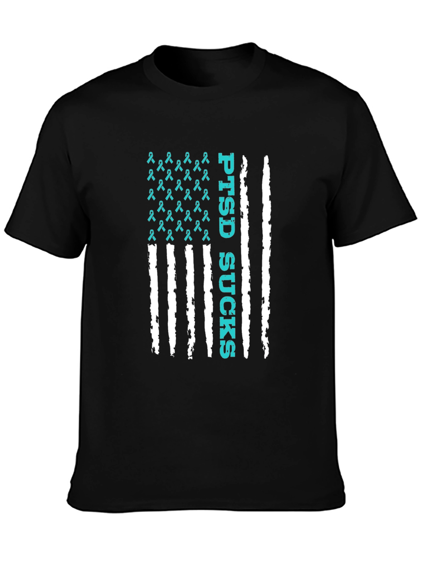 PTSD Sucks American Flag T-Shirt
