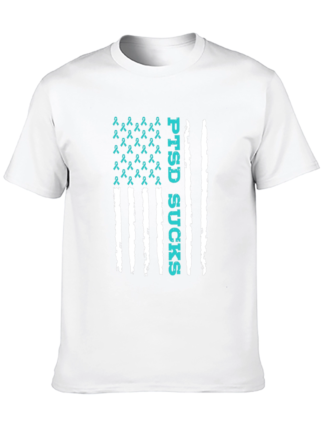 PTSD Sucks American Flag T-Shirt