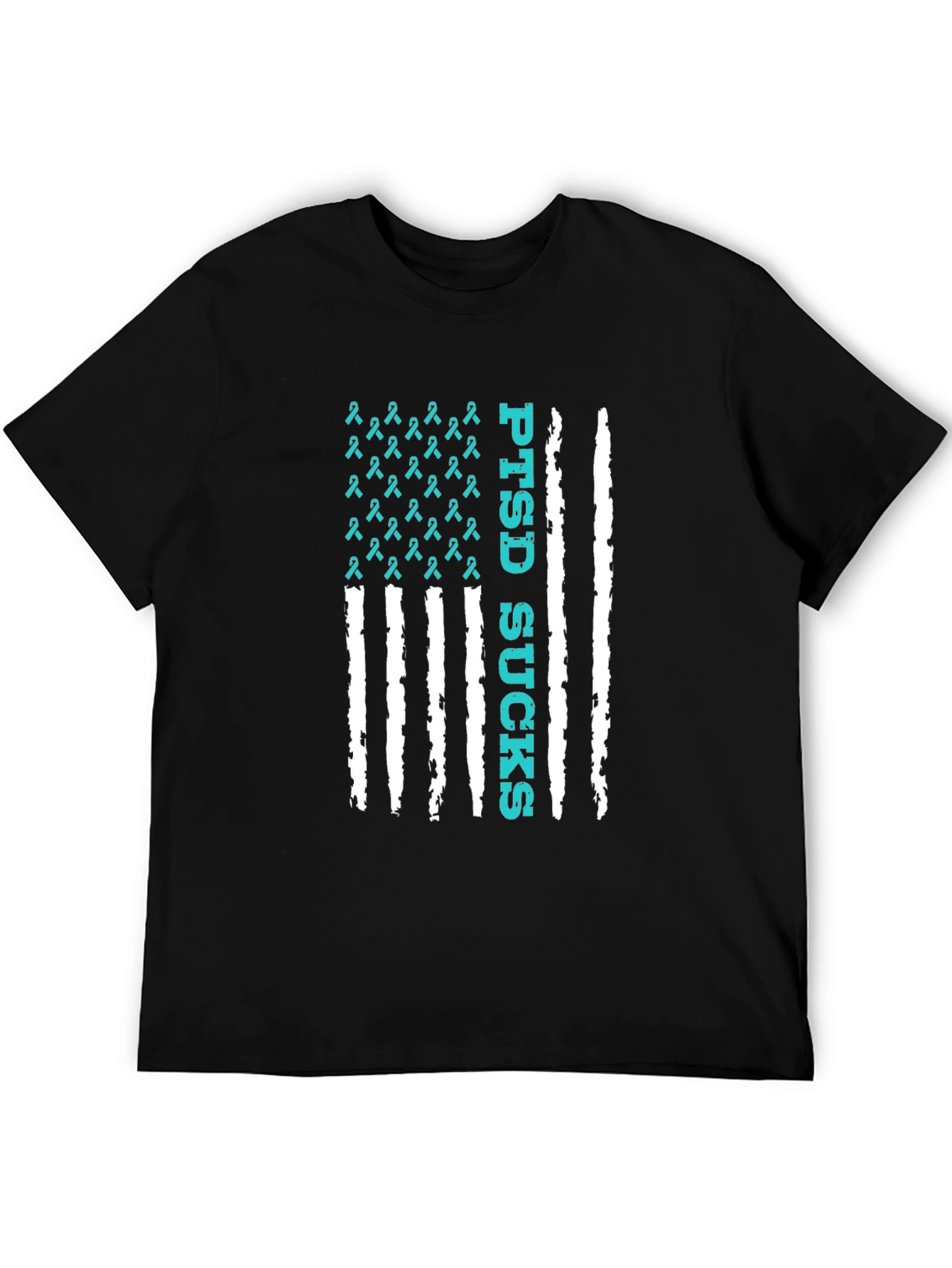 PTSD Sucks American Flag T-Shirt