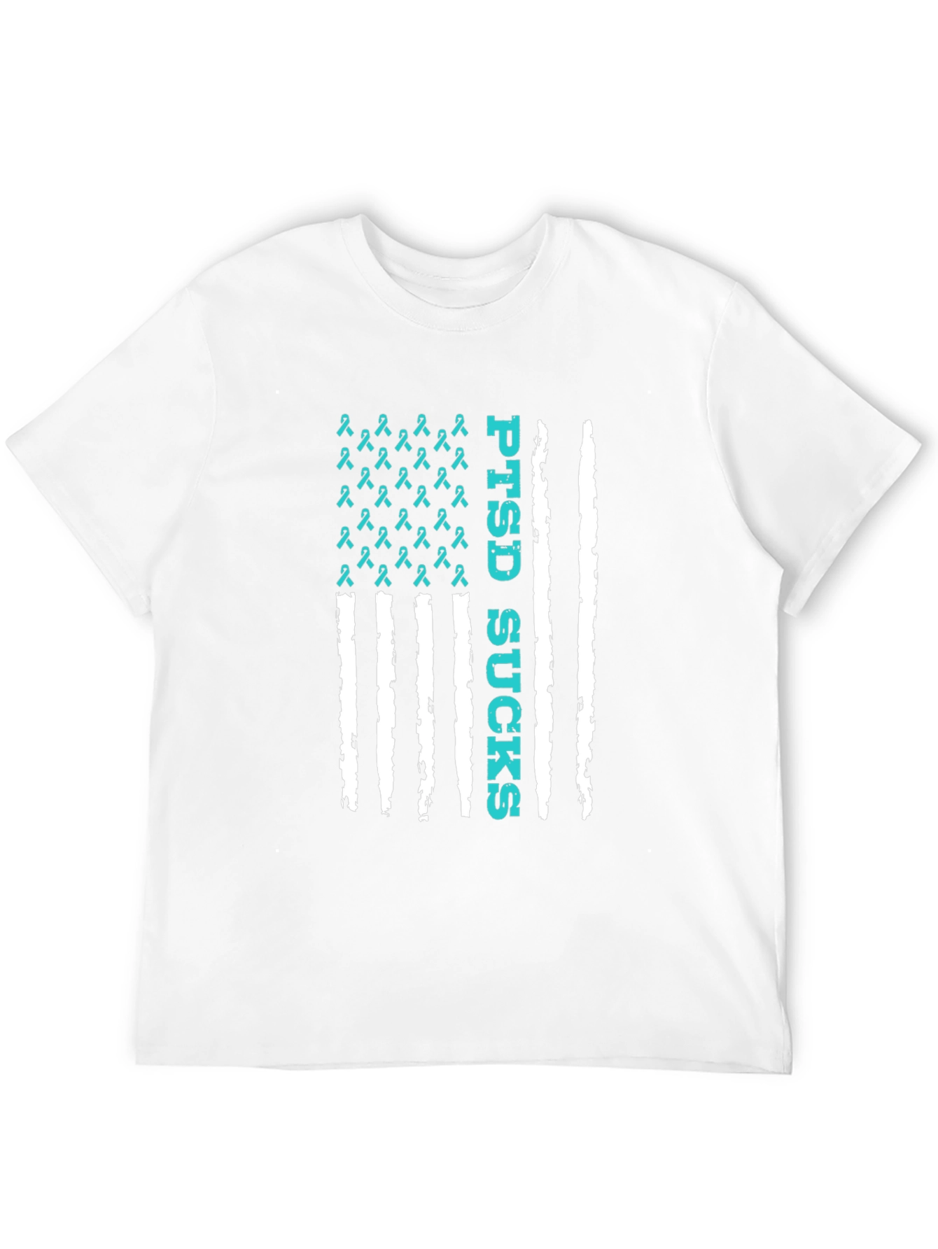 PTSD Sucks American Flag T-Shirt