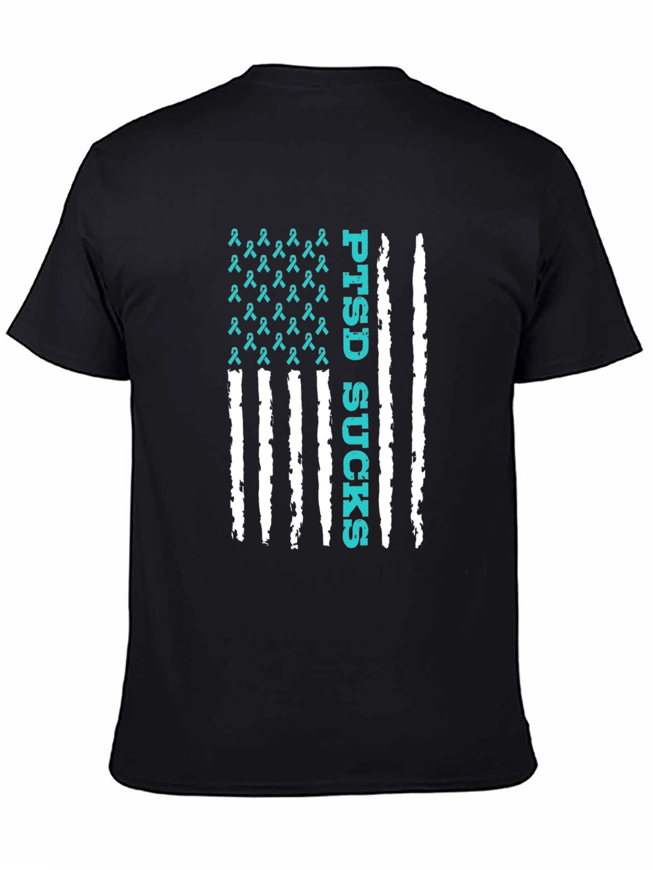 PTSD Sucks American Flag T-Shirt