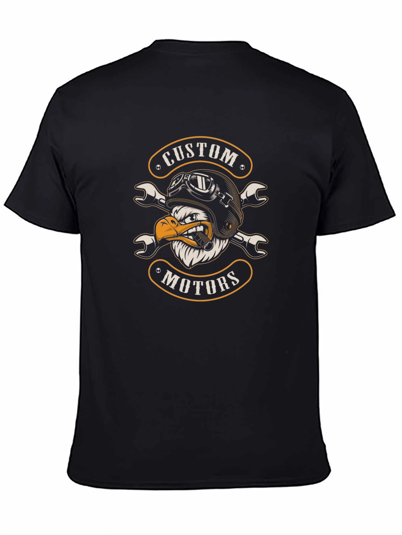 Custom Motors Eagle Biker T-Shirt