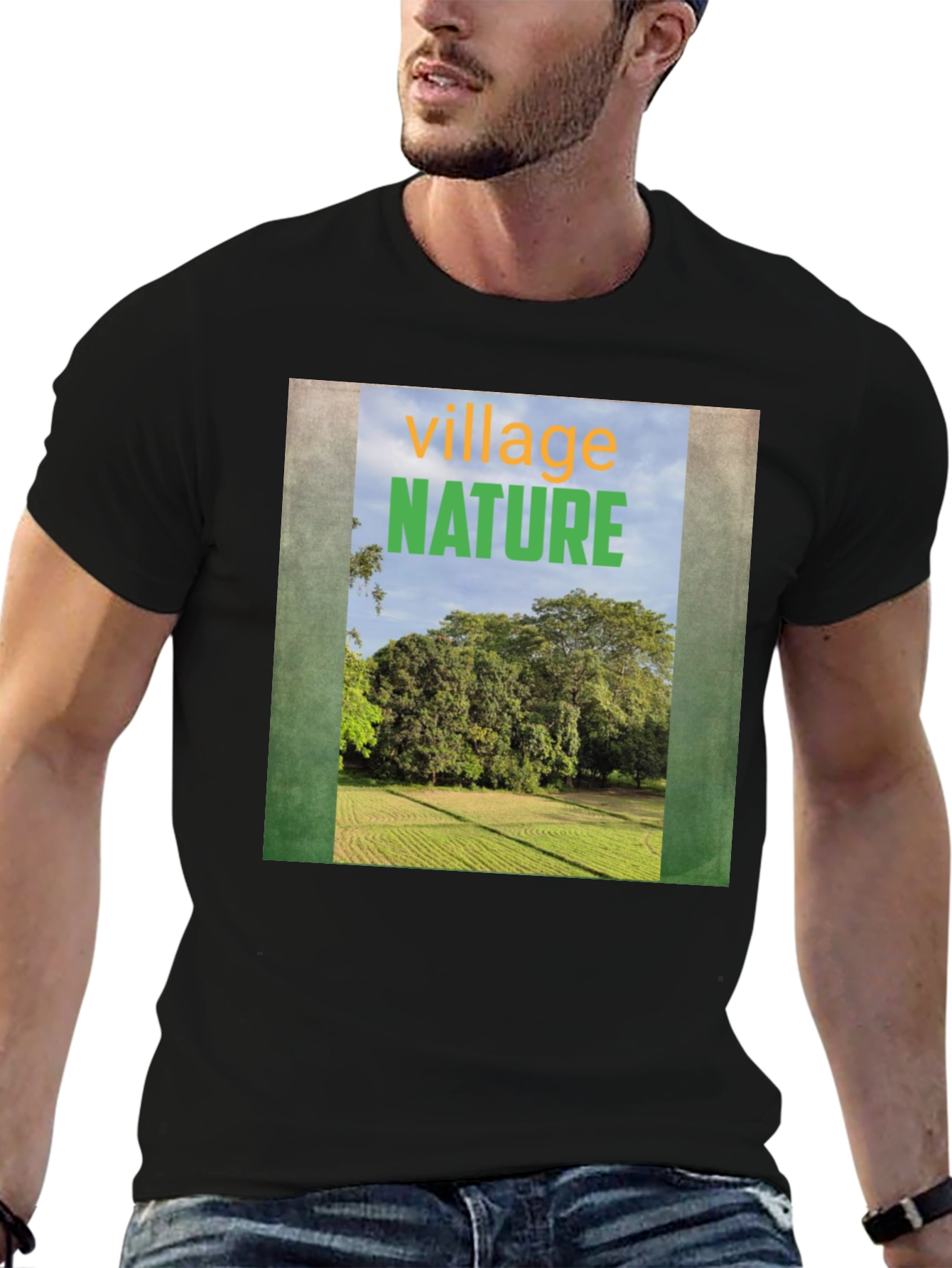 Nature Village Graphic Tee - Unisex Casual T-Shirt