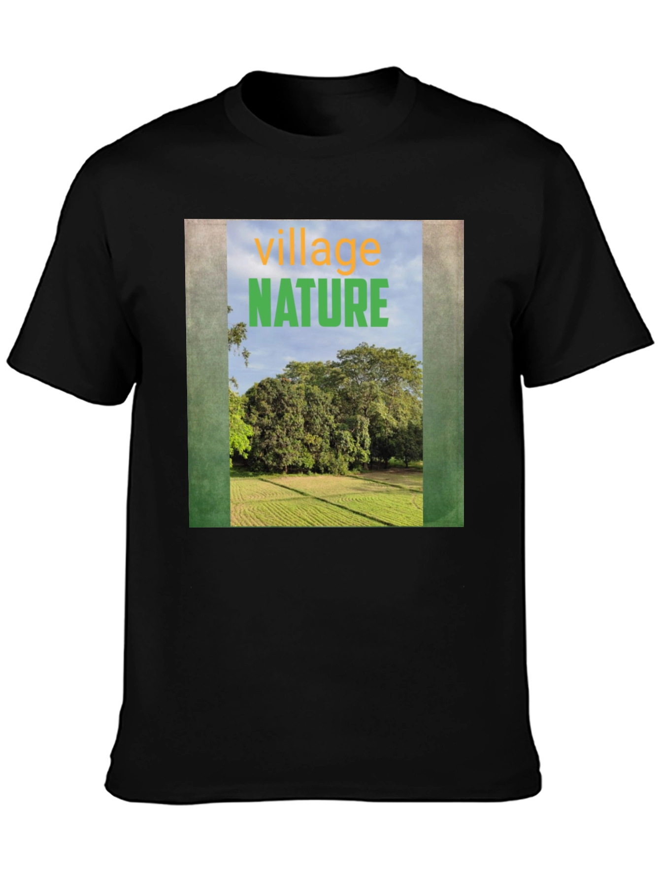 Nature Village Graphic Tee - Unisex Casual T-Shirt