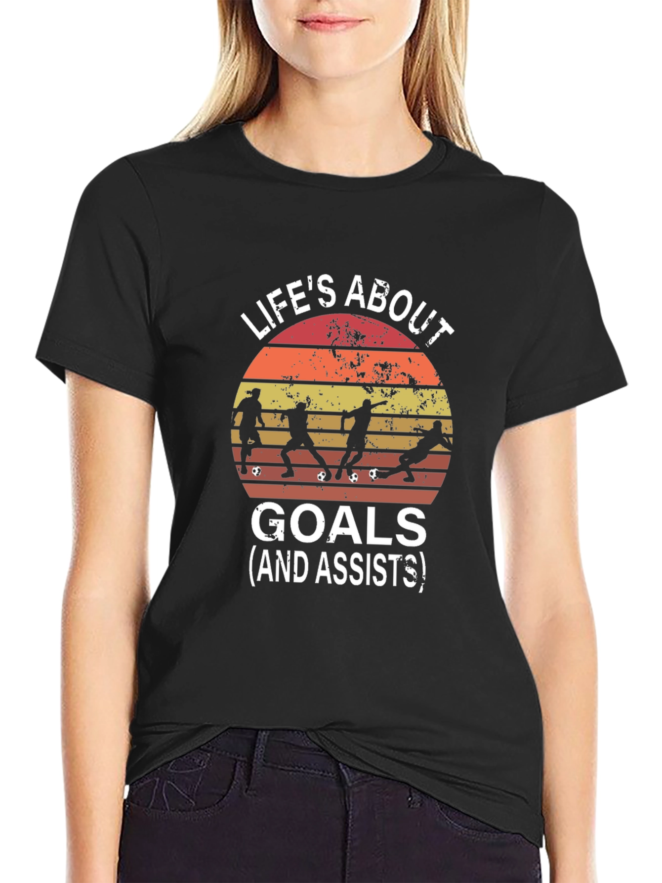 Lifes About Goals Graphic T-Shirt