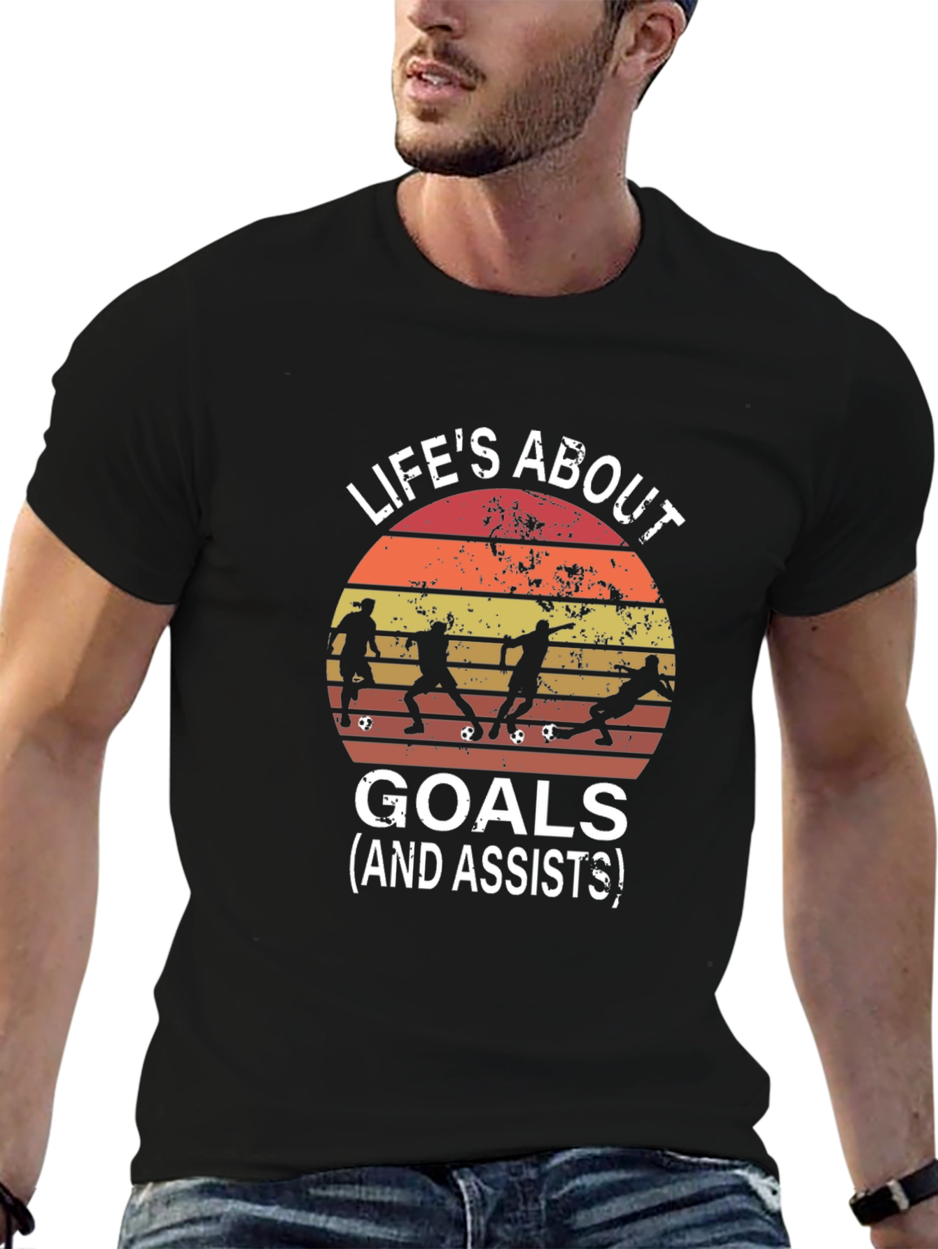 Lifes About Goals Graphic T-Shirt