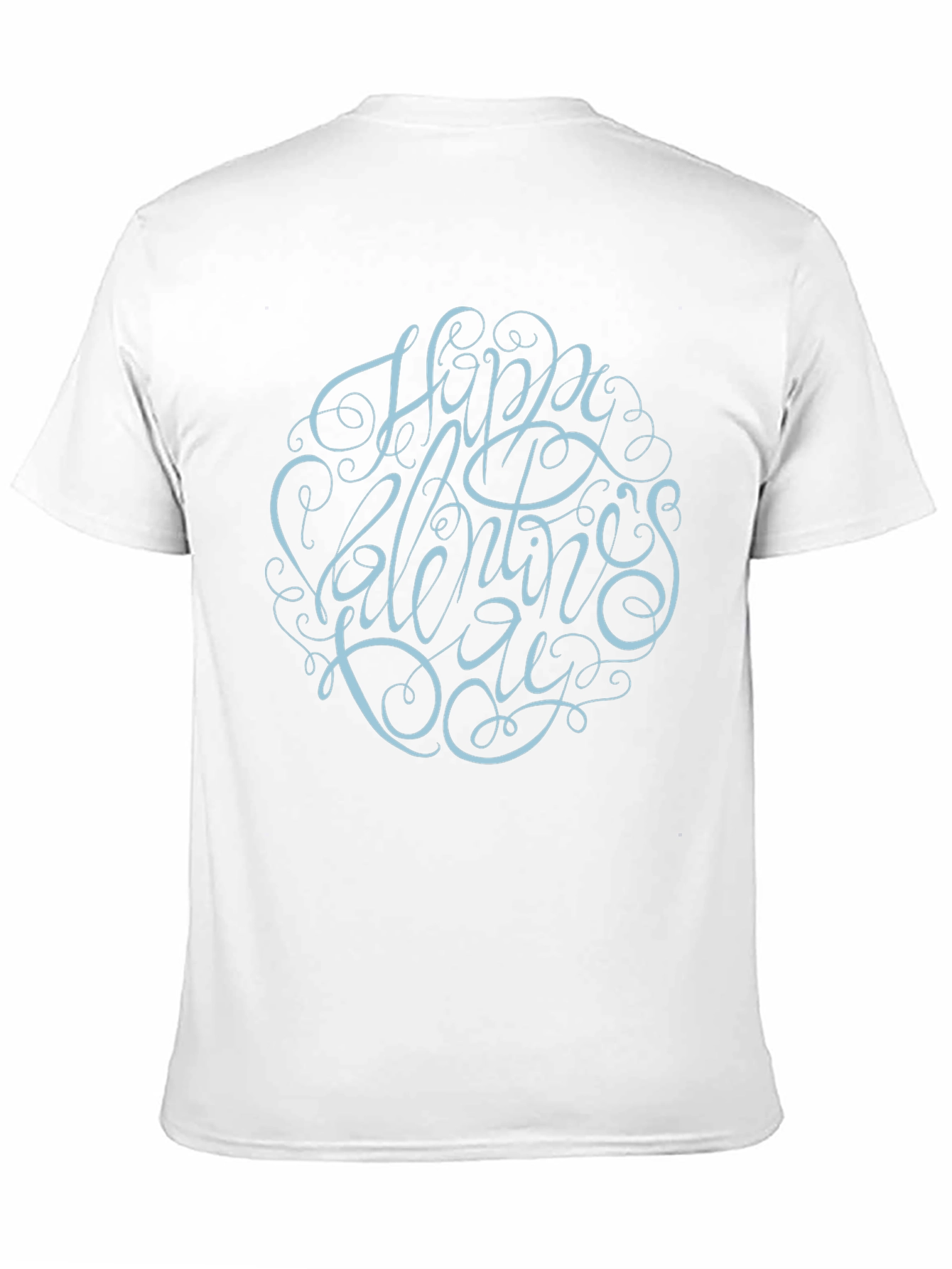 Happy Valentines Day Graphic Black Tee