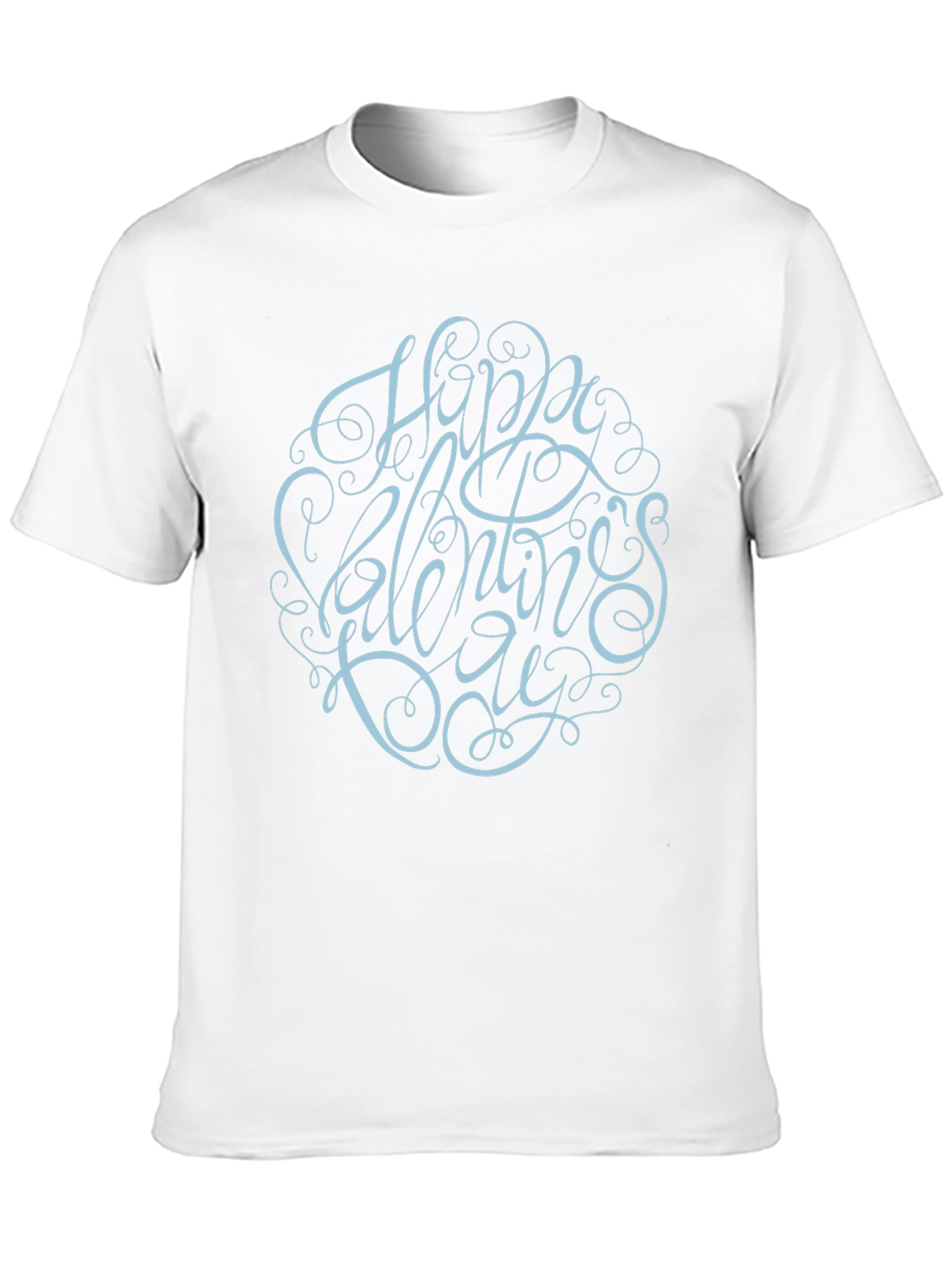 Happy Valentines Day Graphic Black Tee