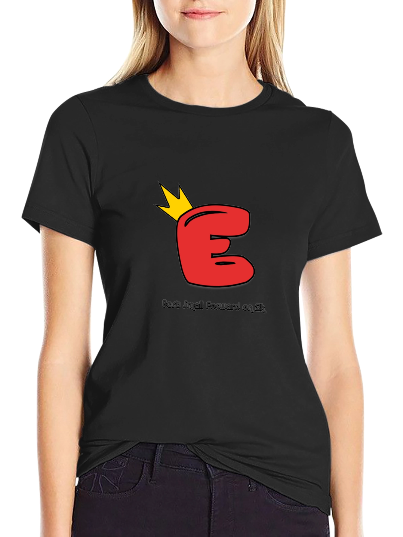 Kingly E T-Shirt - Bold Red Graphic Tee