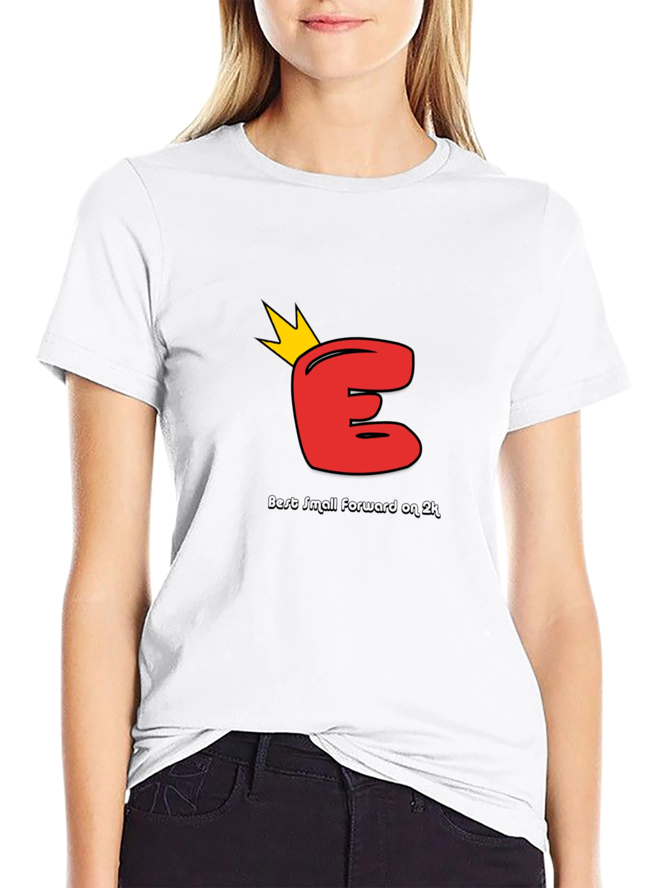 Kingly E T-Shirt - Bold Red Graphic Tee