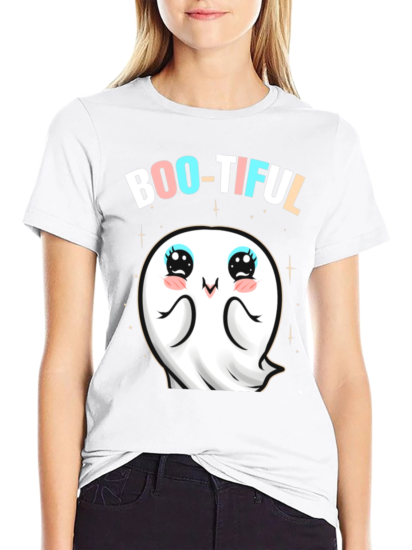 Boo-Tiful Ghost T-Shirt - Cute Halloween Apparel