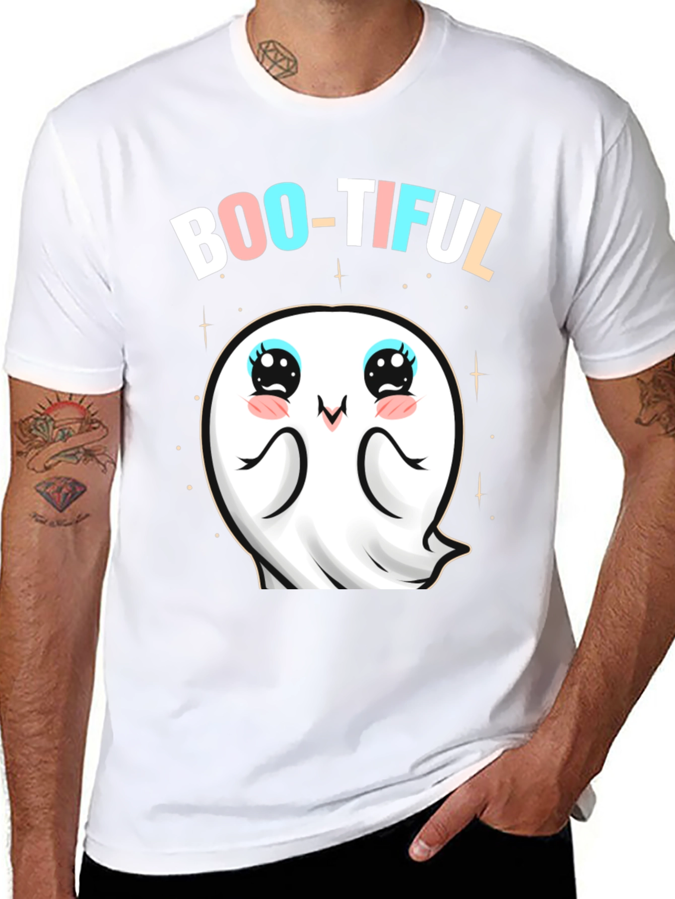 Boo-Tiful Ghost T-Shirt - Cute Halloween Apparel