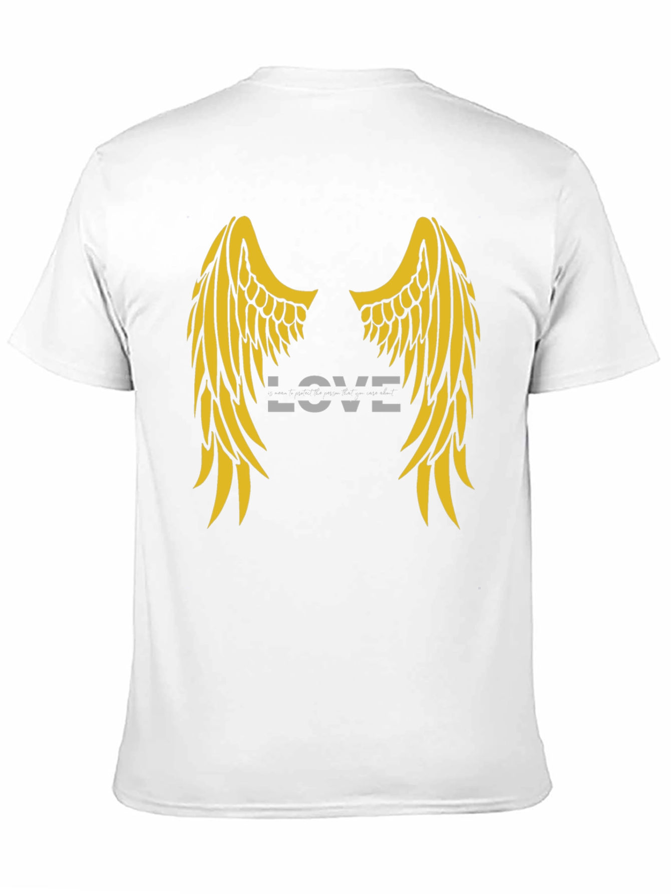 Love Wings Graphic Tee - Soft Black Cotton T-Shirt