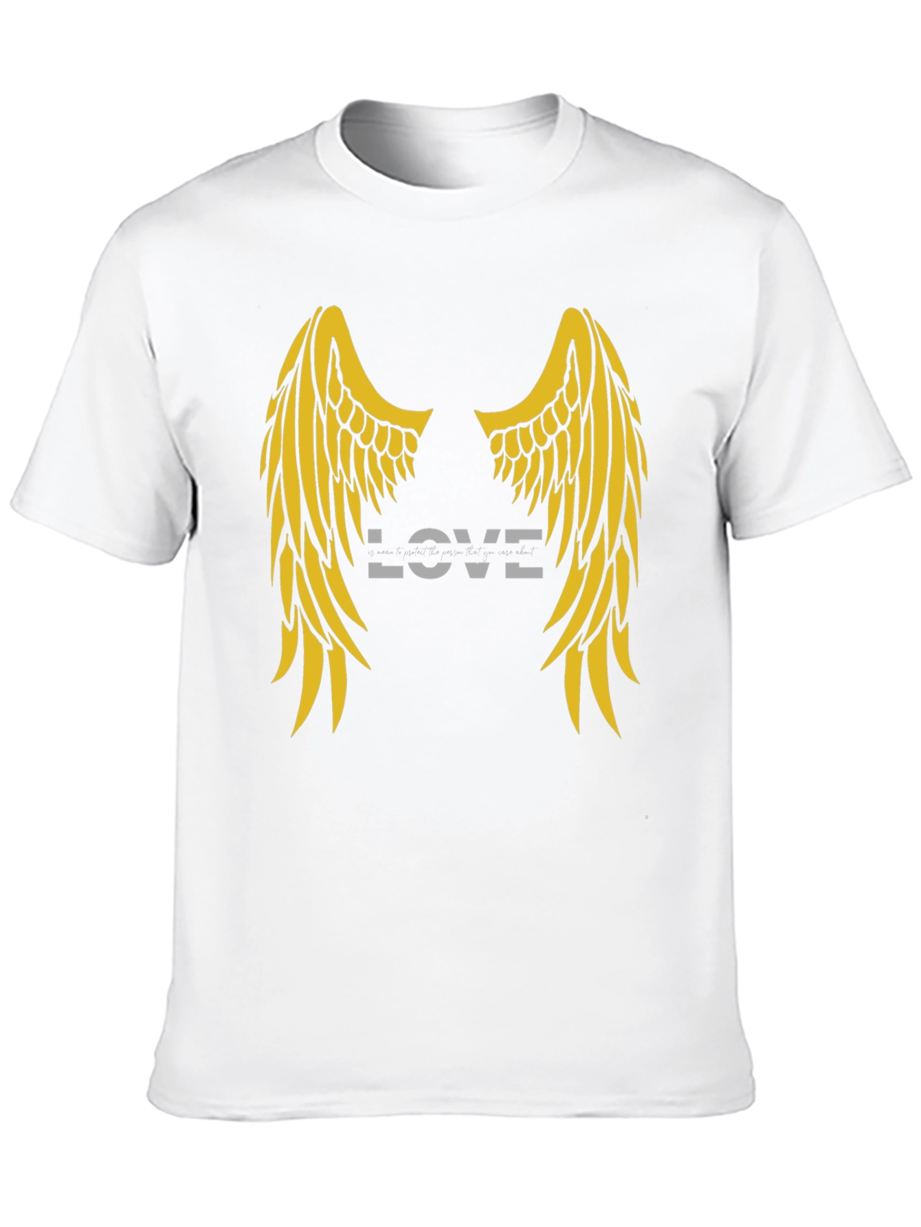 Love Wings Graphic Tee - Soft Black Cotton T-Shirt