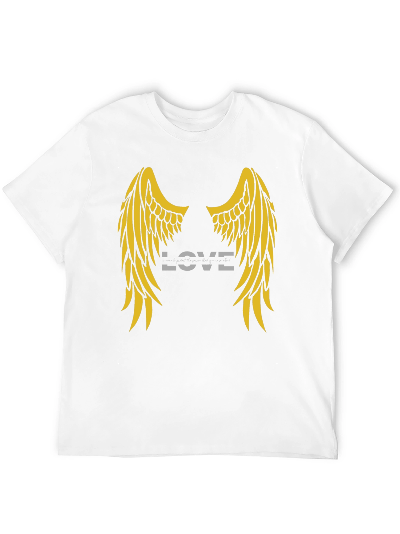 Love Wings Graphic Tee - Soft Black Cotton T-Shirt