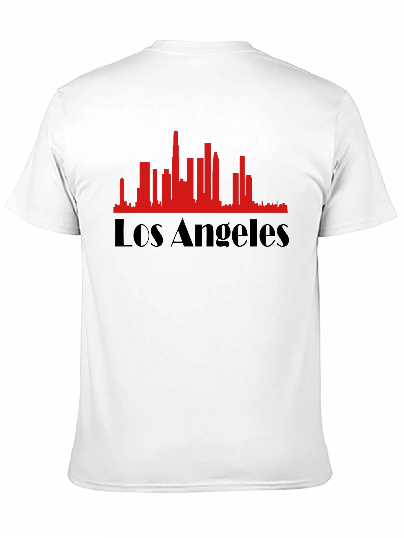 Los Angeles Skyline Graphic Tee - Black Cotton Blend