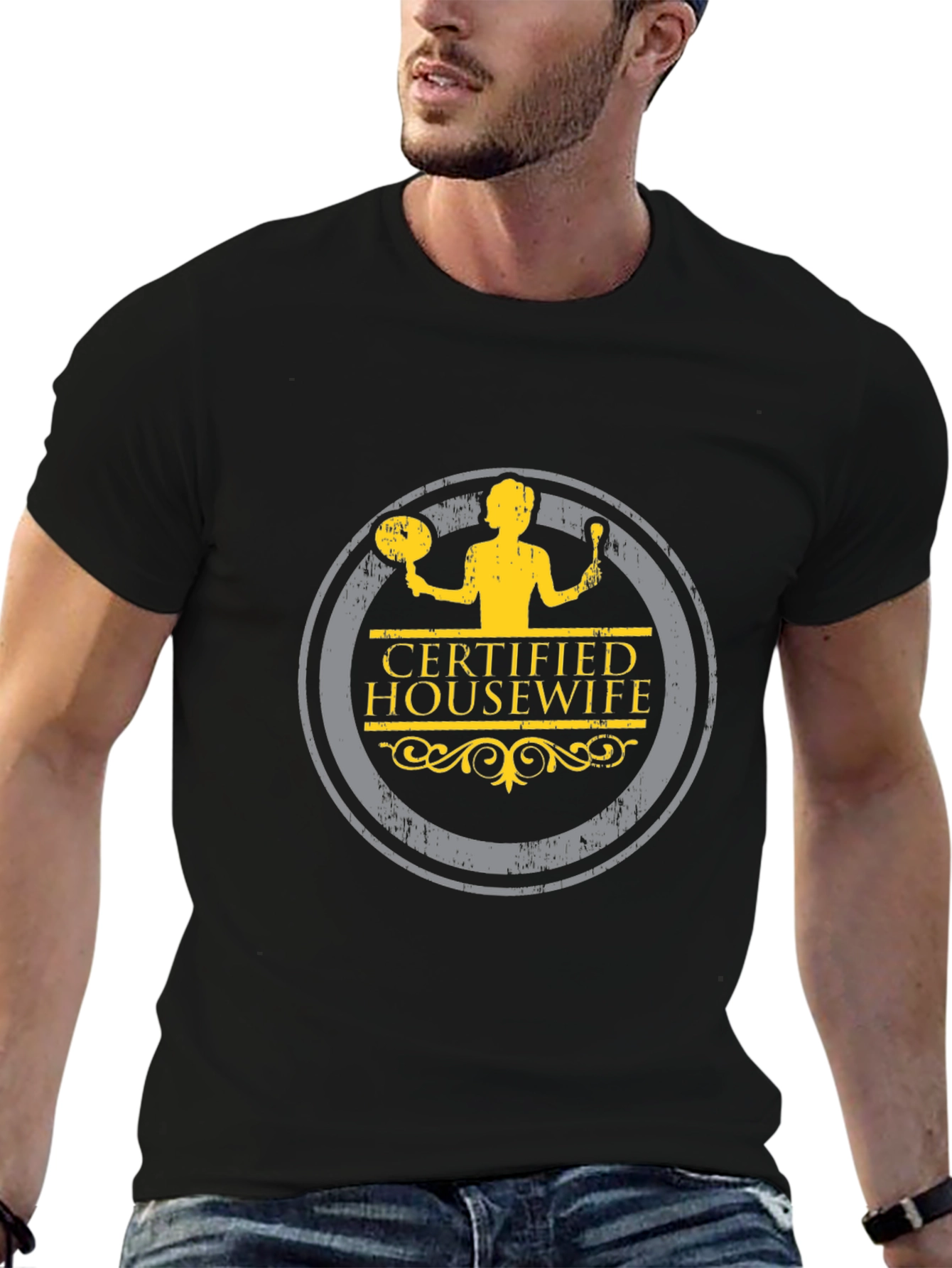 Certified Housewife T-Shirt - Novelty Graphic Tee