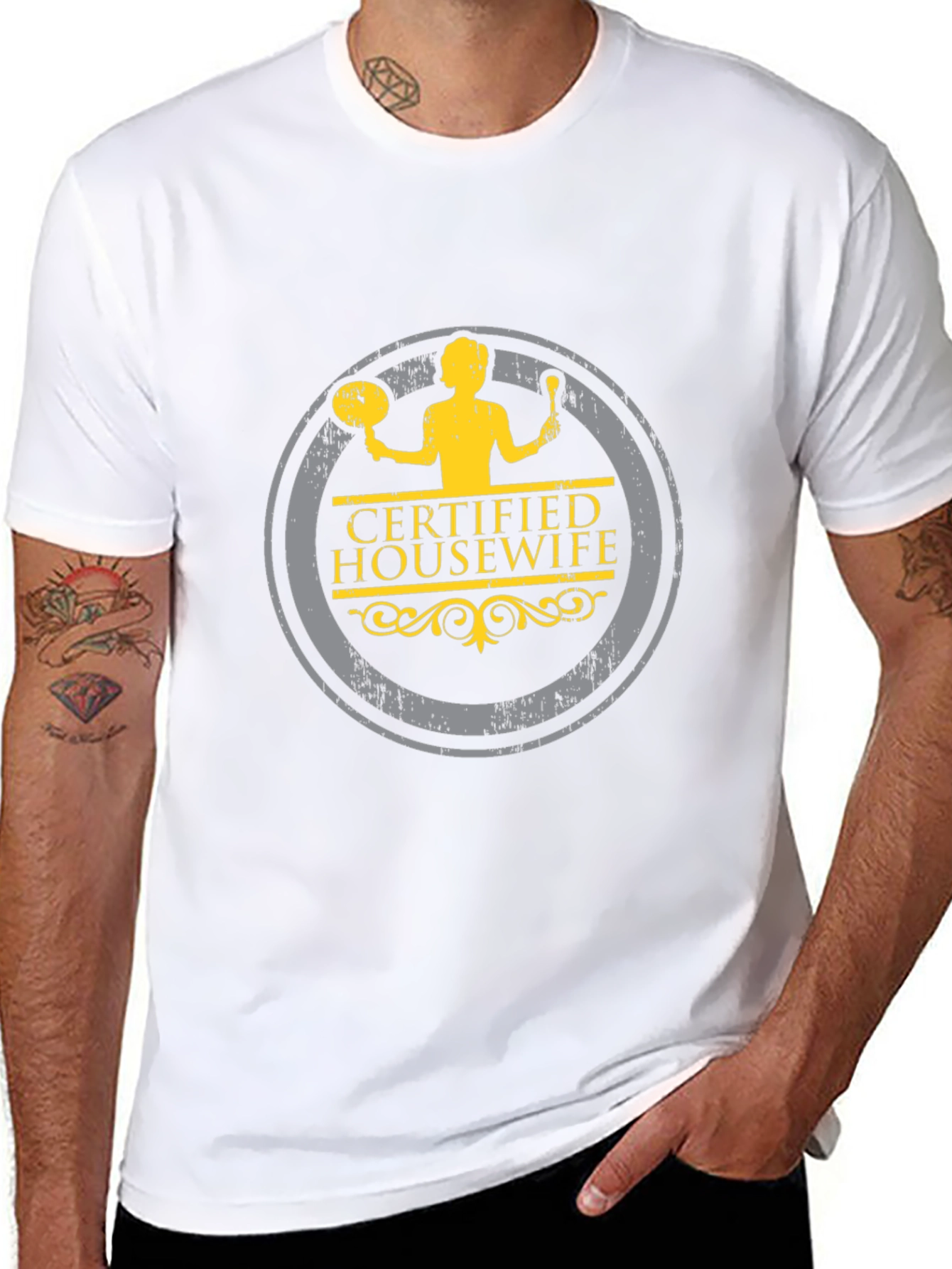 Certified Housewife T-Shirt - Novelty Graphic Tee