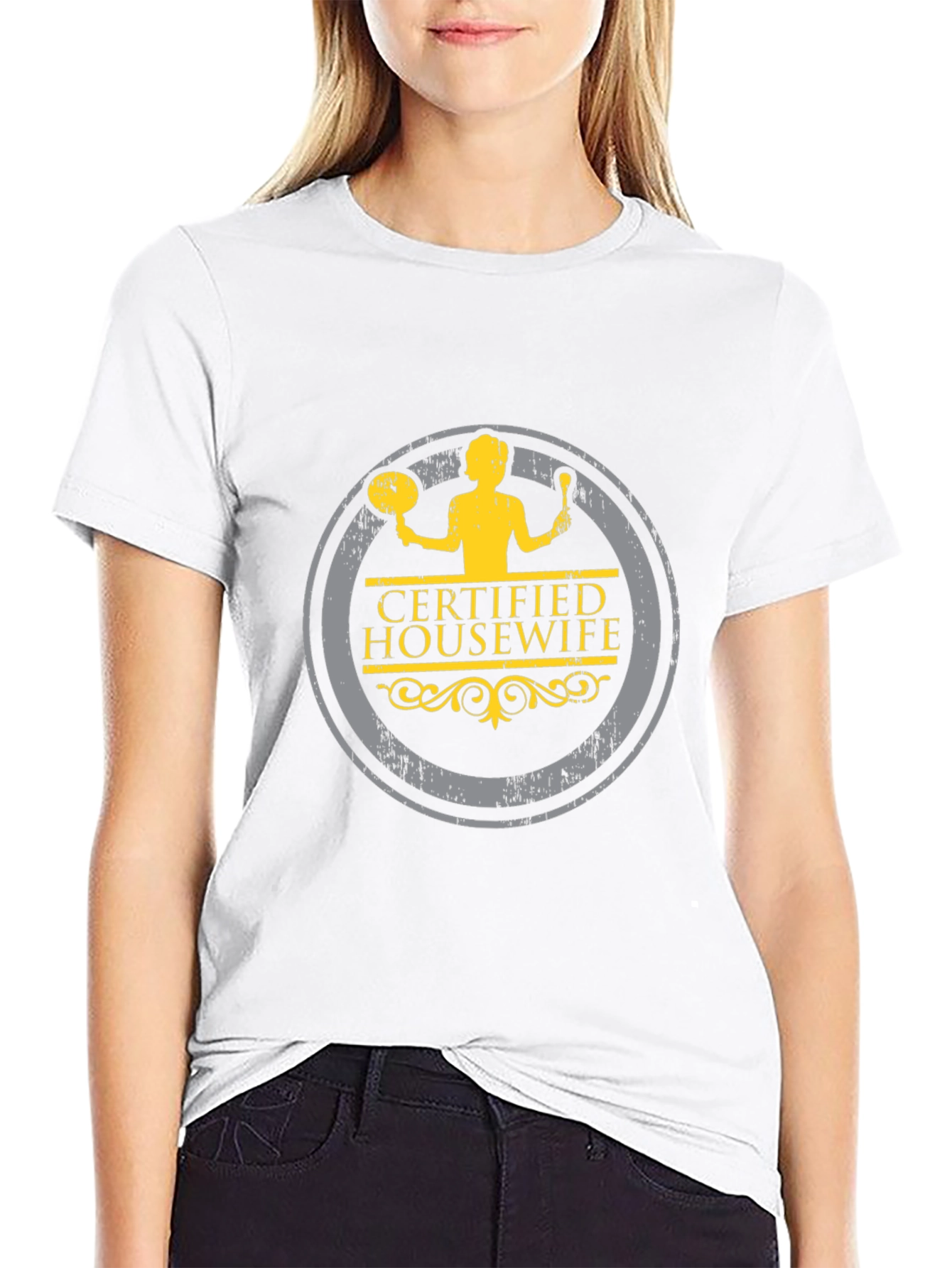 Certified Housewife T-Shirt - Novelty Graphic Tee
