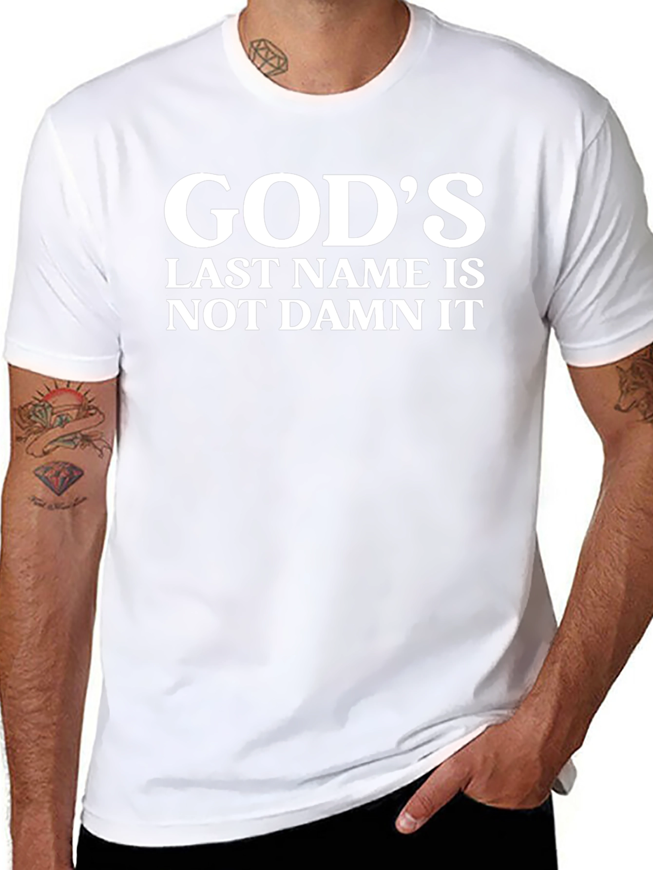 Gods Last Name T-Shirt - Funny Statement Tee