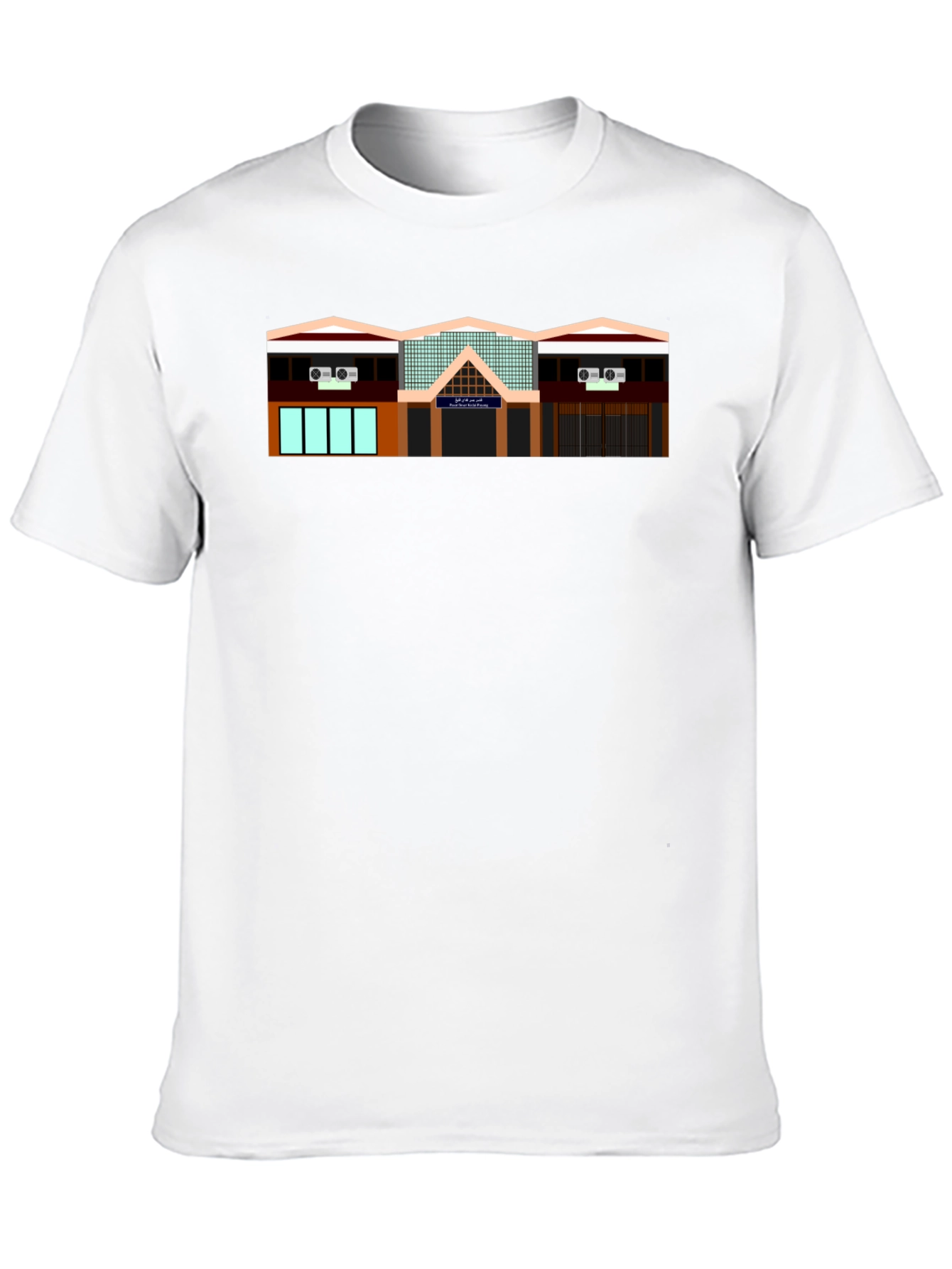 Building Print Black T-Shirt