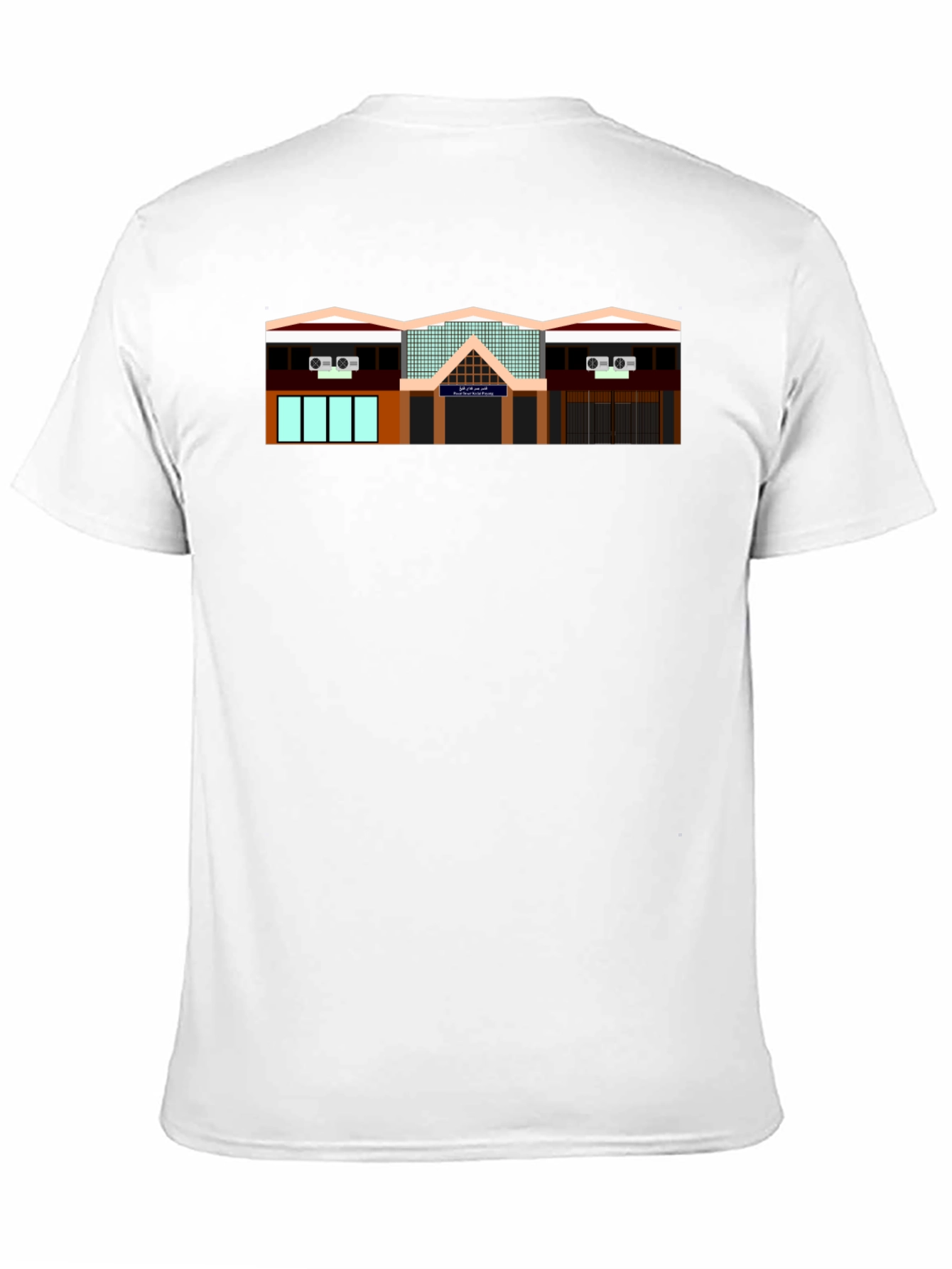 Building Print Black T-Shirt