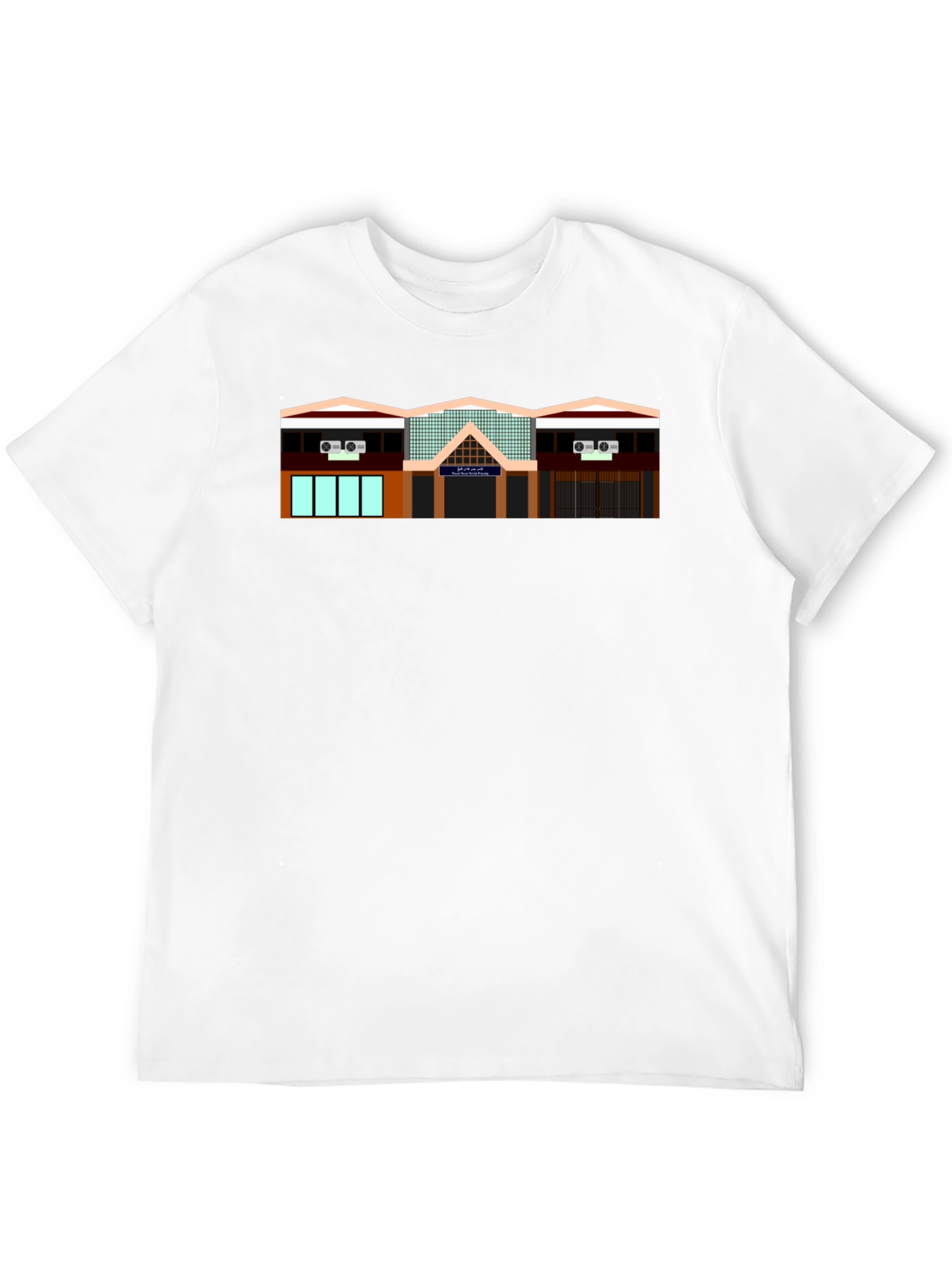Building Print Black T-Shirt