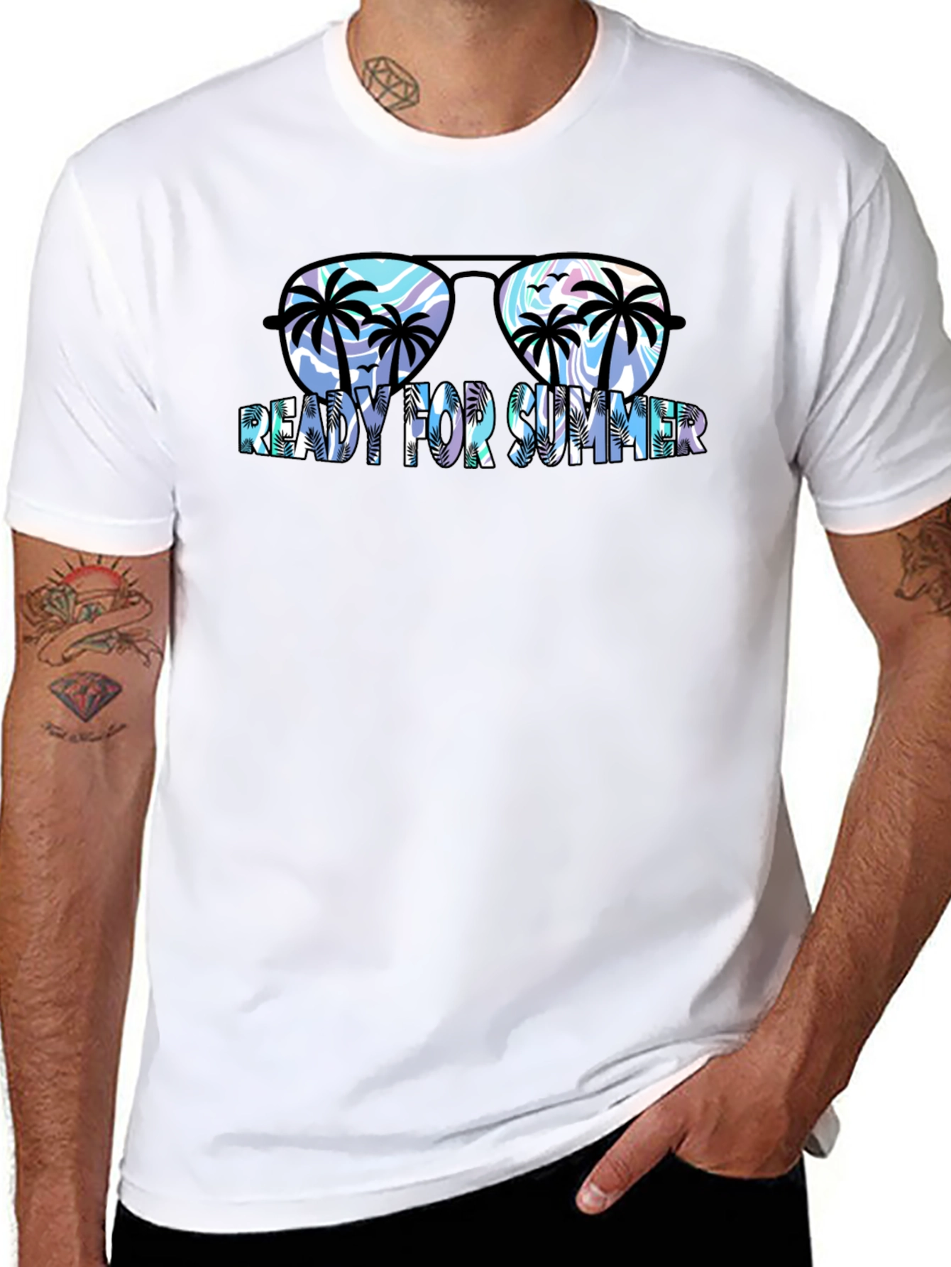 Ready for Summer T-Shirt with Sunglasses