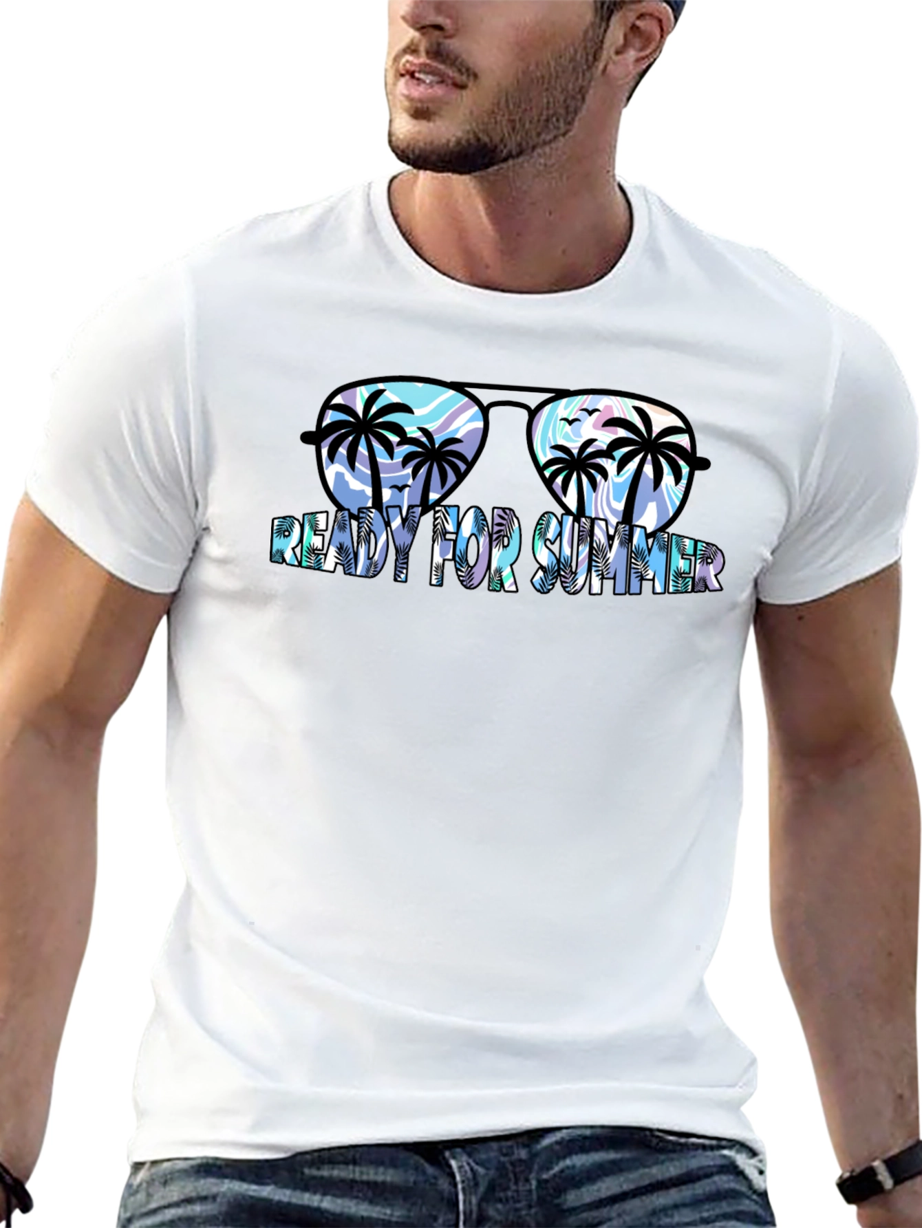 Ready for Summer T-Shirt with Sunglasses