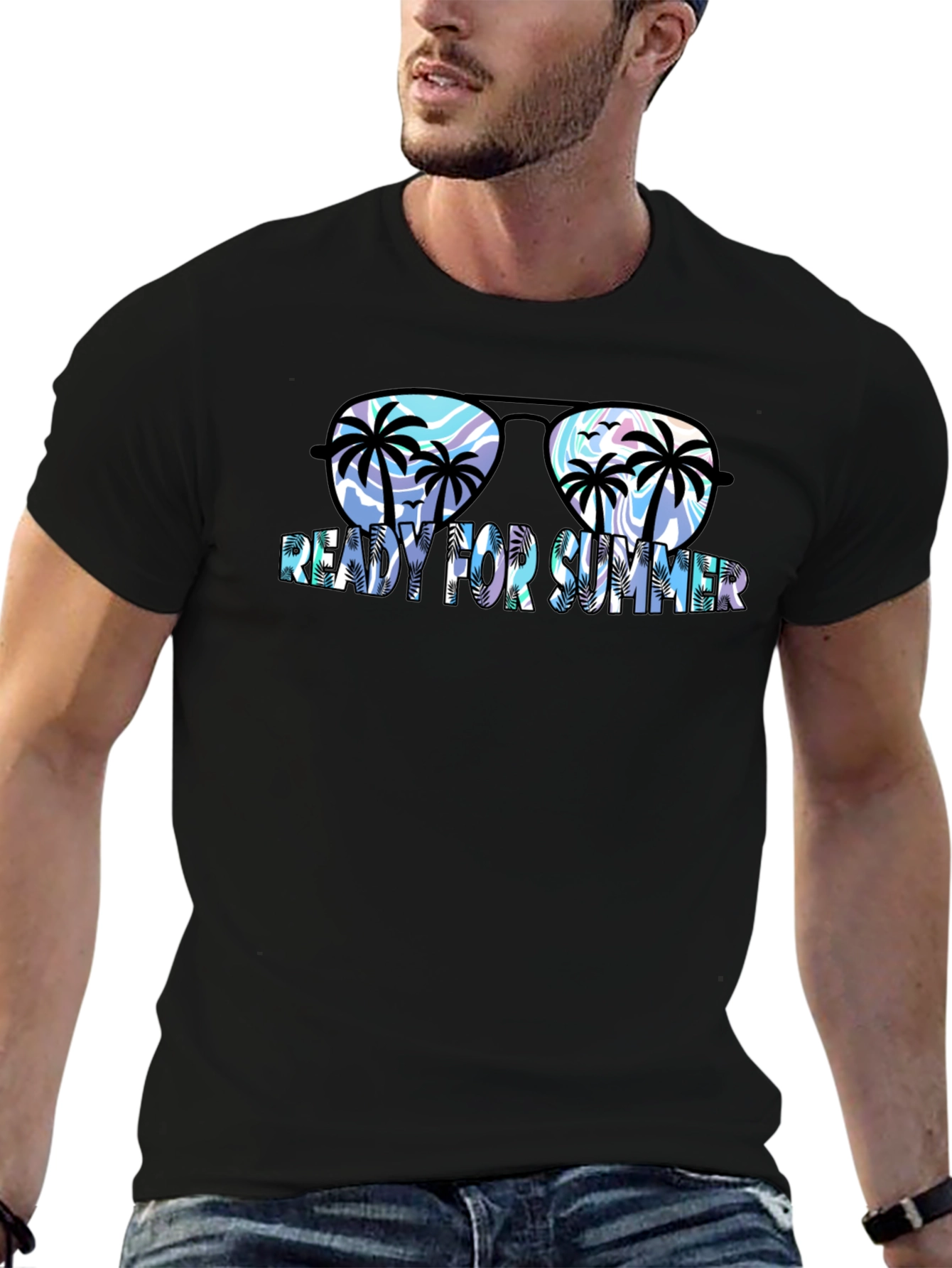 Ready for Summer T-Shirt with Sunglasses