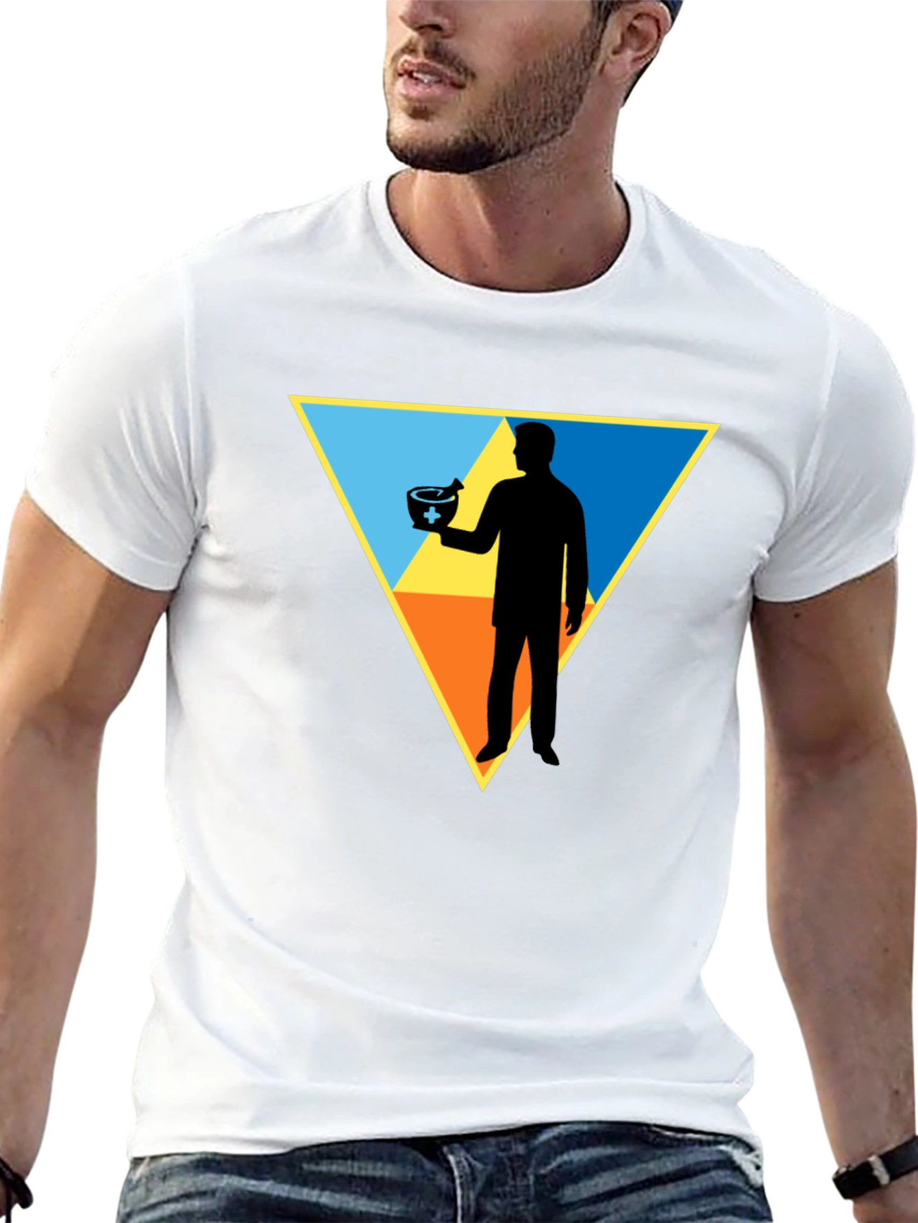 Pharmacist Triangle Graphic Tee - Stylish Unisex T-Shirt