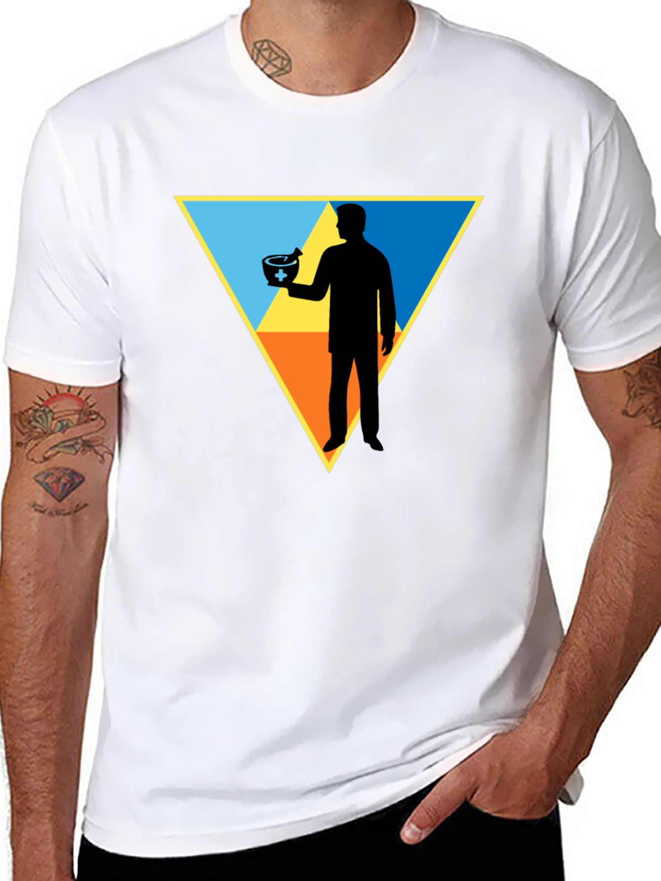 Pharmacist Triangle Graphic Tee - Stylish Unisex T-Shirt