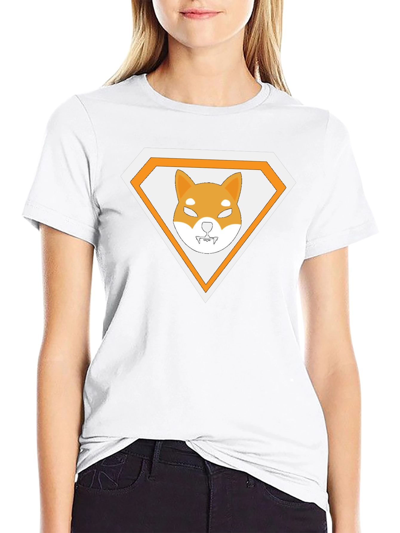 Shiba Inu Superhero Tee - Black Cotton Casual Shirt