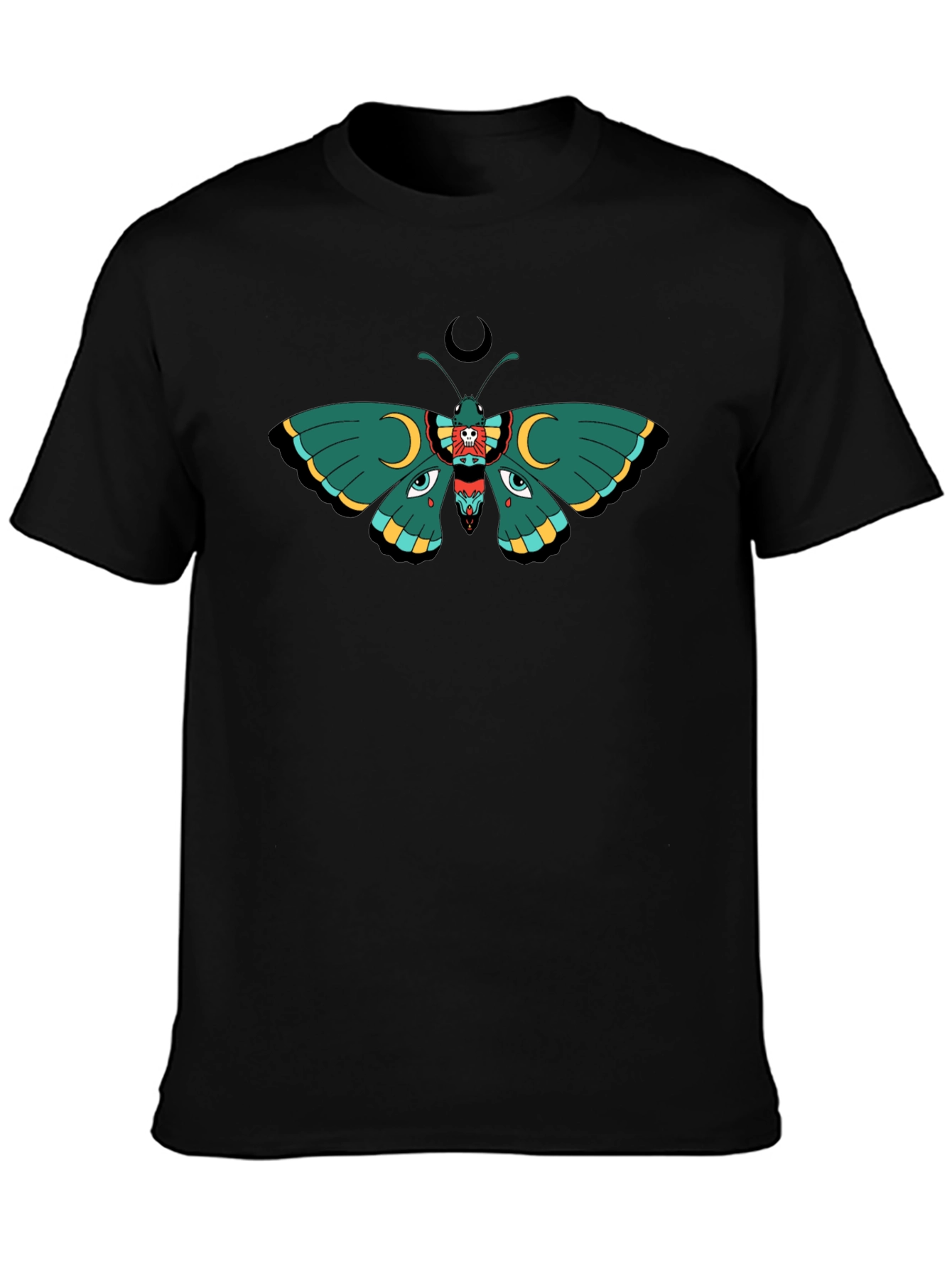 Mystic Moth Graphic Tee - Unisex Black T-Shirt