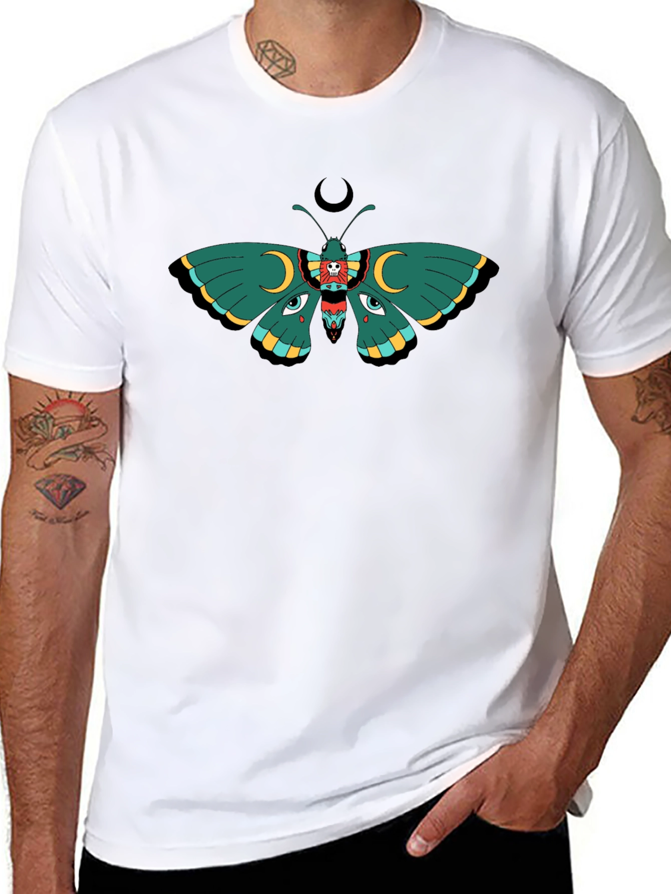 Mystic Moth Graphic Tee - Unisex Black T-Shirt