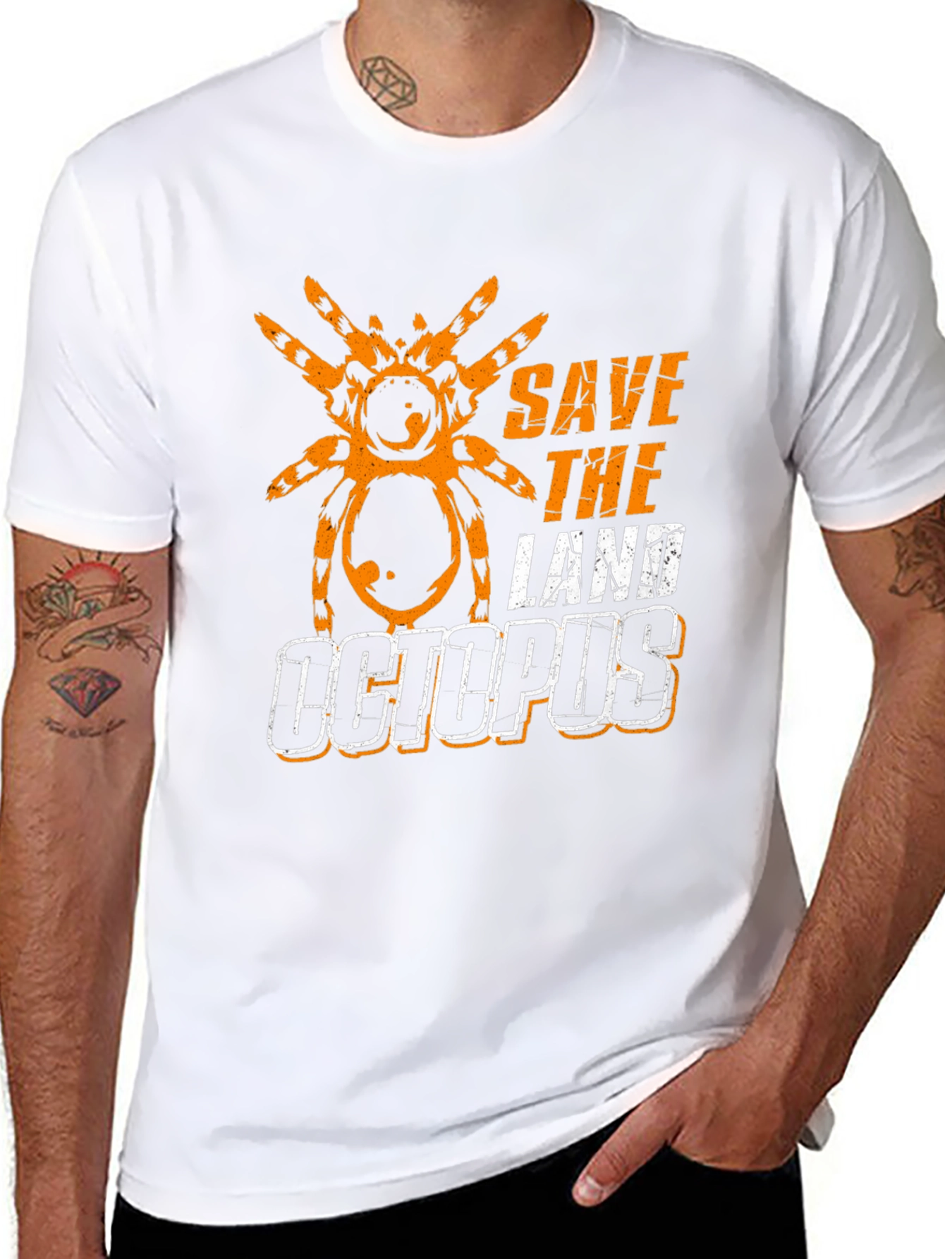 Save the Land Octopus T-Shirt - Spider Design