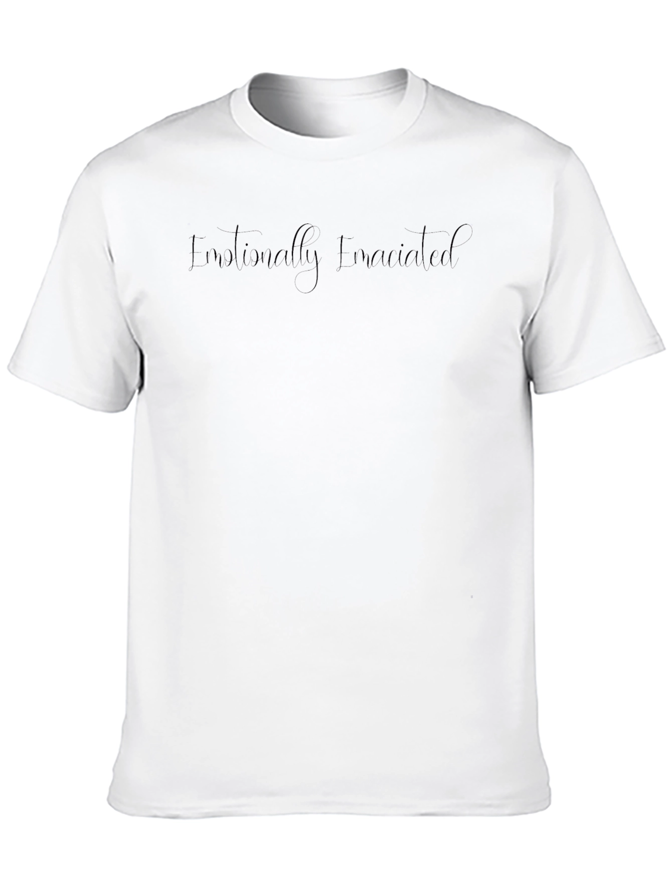 Emotionally Emaciated Black Graphic Tee
