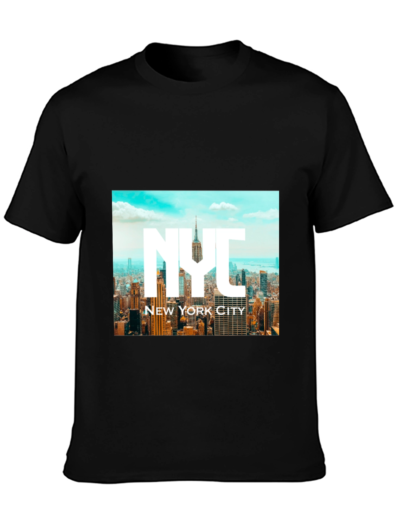 NYC New York City Graphic Tee - Black