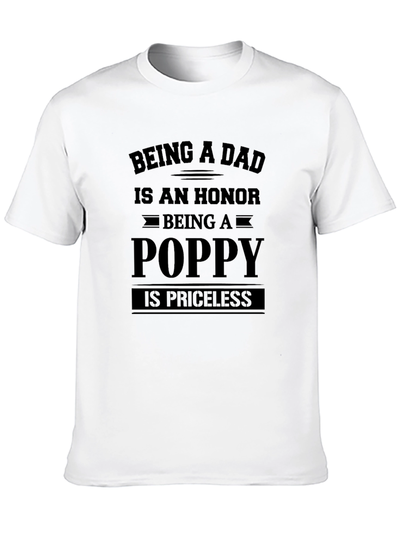 Dad Poppy T-Shirt: Honor & Priceless